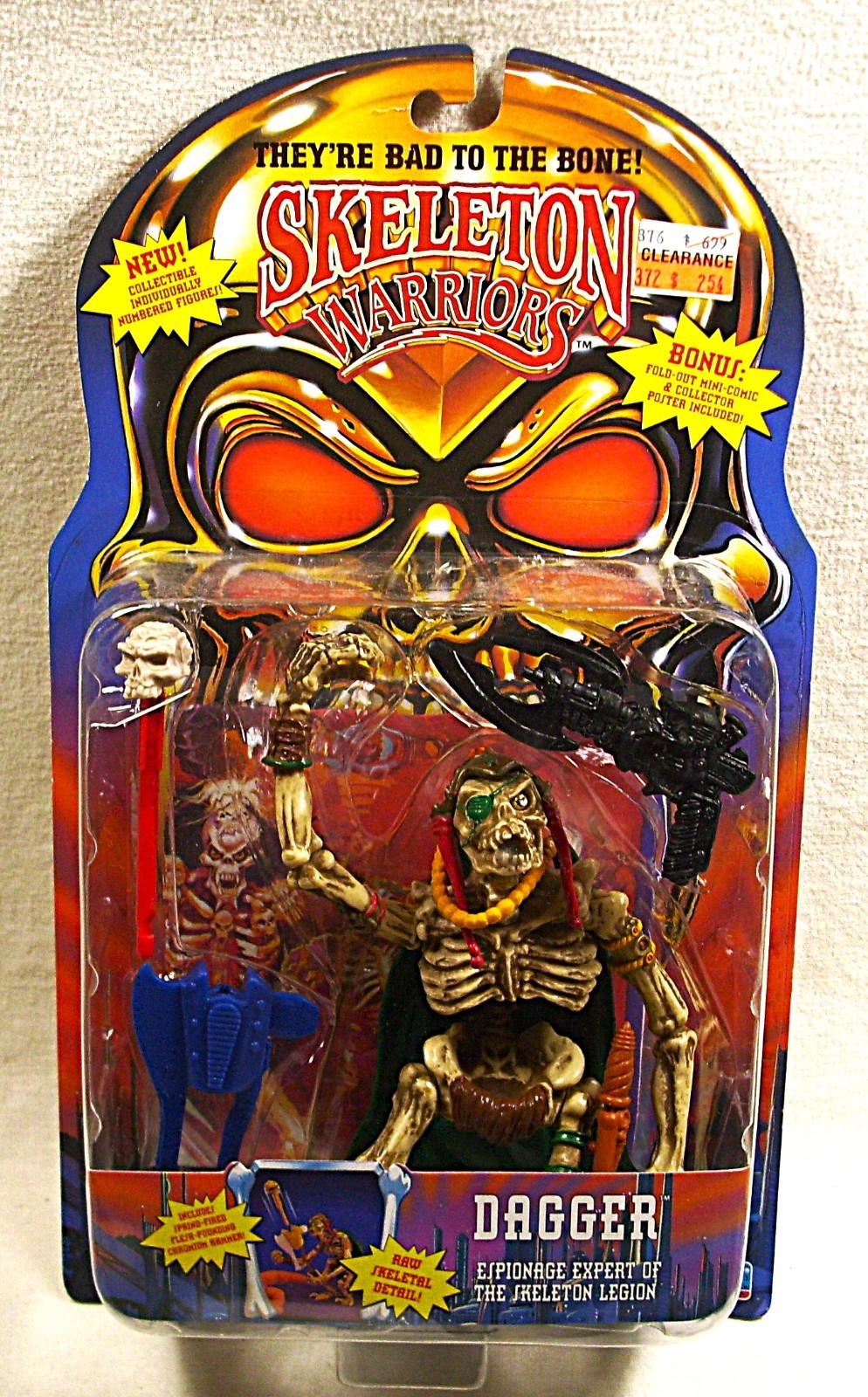 Vintage ☆ 1994 Playmates ☆ Skeleton Warriors ☆ DAGGER Figure ☆ L@@K!
