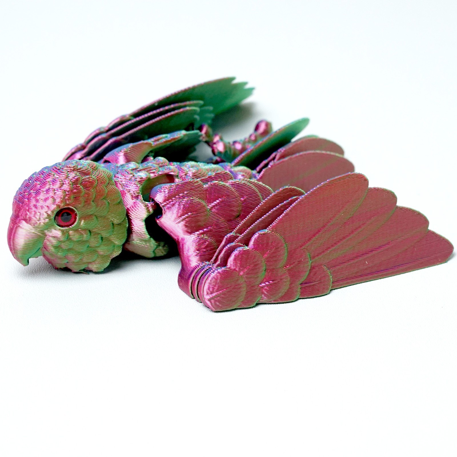 3D Printed Parrot Model,Articulated Animals figure,Fidget Toys Home Decor