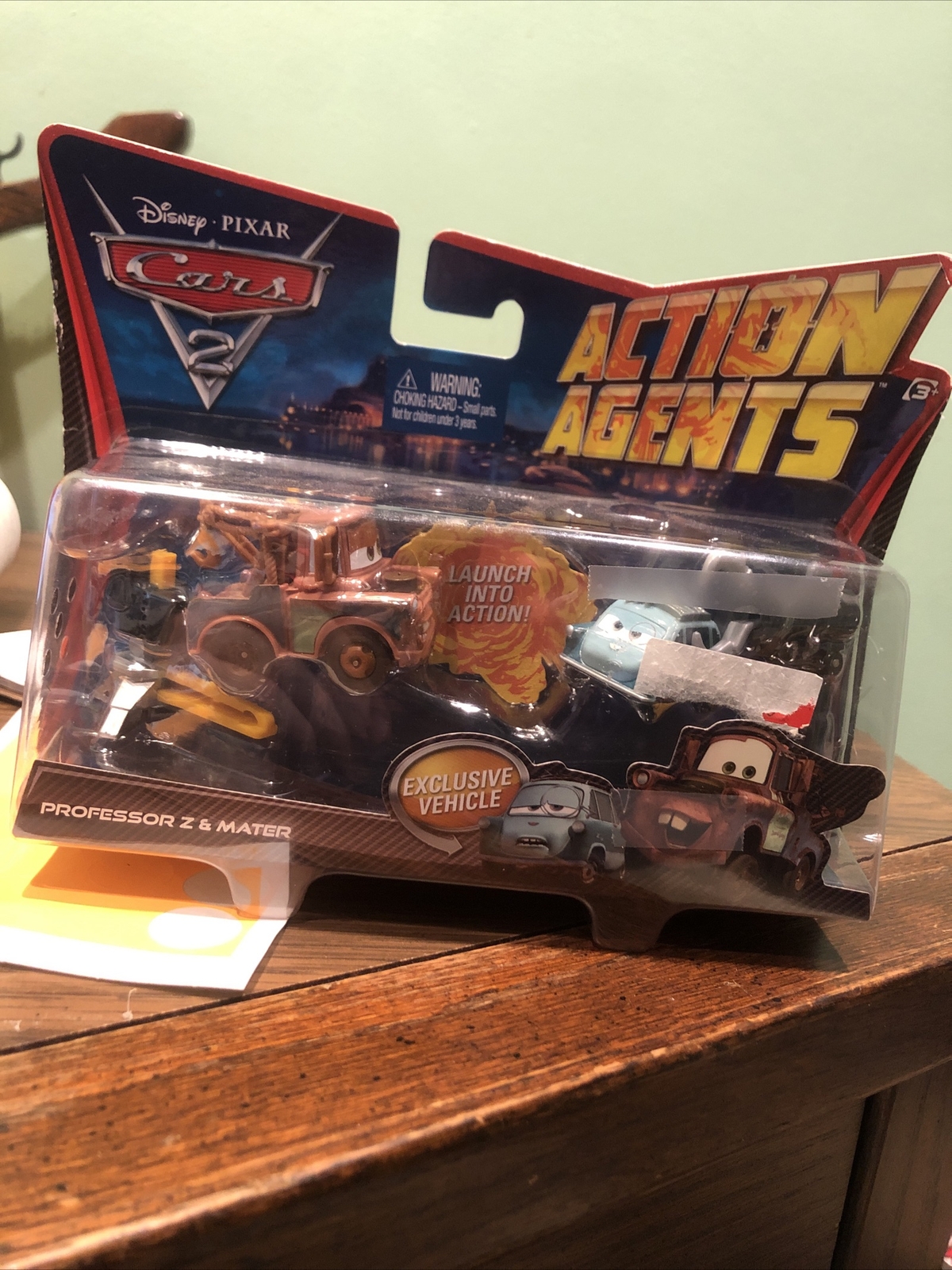 Disney Pixar Cars 2 Action Agents Professor Z & Mater