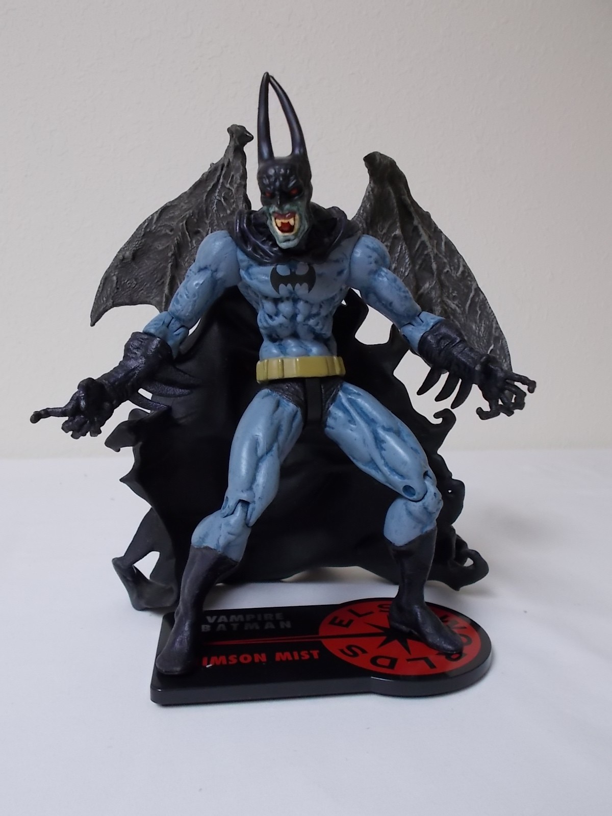 DC Direct 2005 Elseworlds Crimson Mist Vampire Batman, loose w/ stand