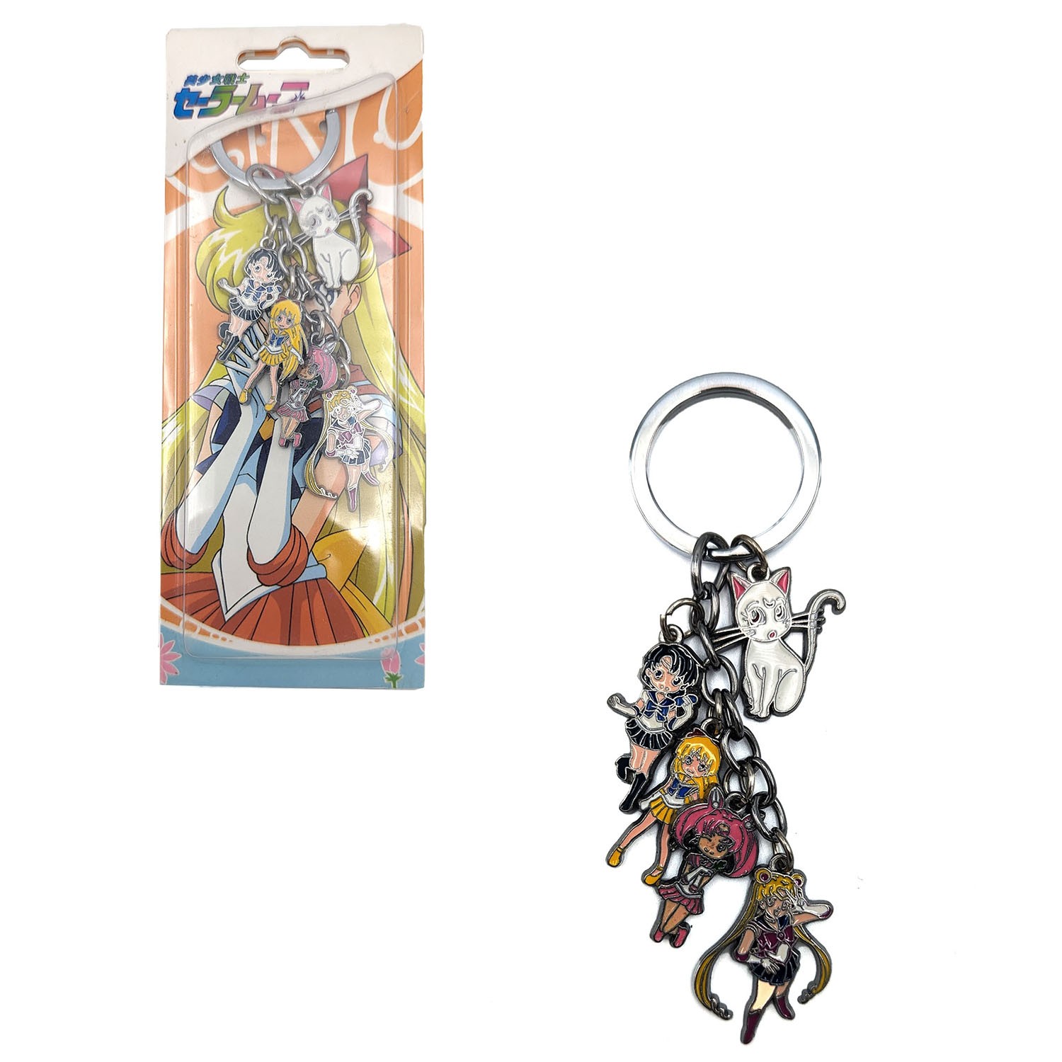 SAILOR MOON PLUTO & ARTEMIS Sailor Moon 1 in. 5 Pcs. Key Chain Set