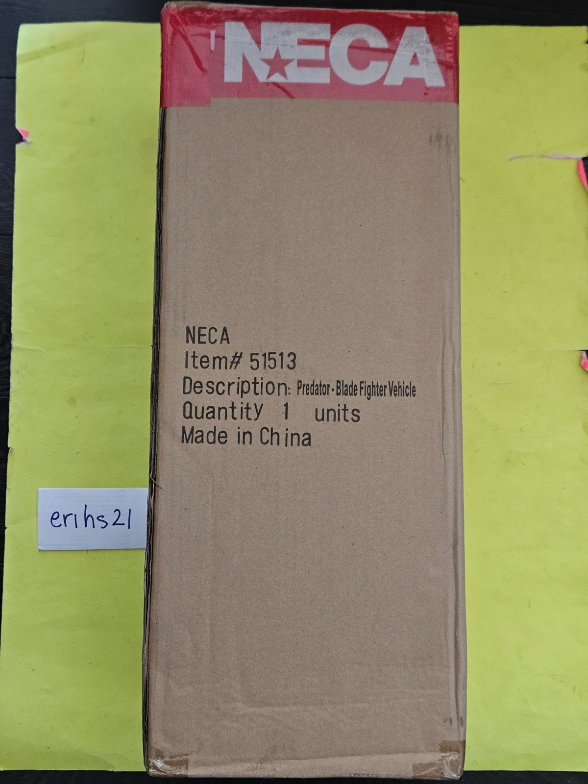 Predator Blade Fighter 7&Prime; inch Scale 2&prime; foot Vehicle Neca 2015 Sealed New