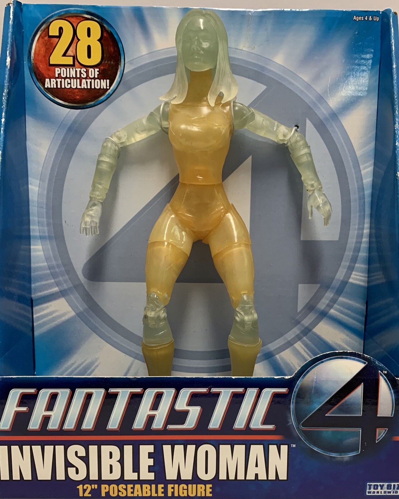 Fantastic 4 Four Invisible Woman 12&Prime; Poseable Figure 2005