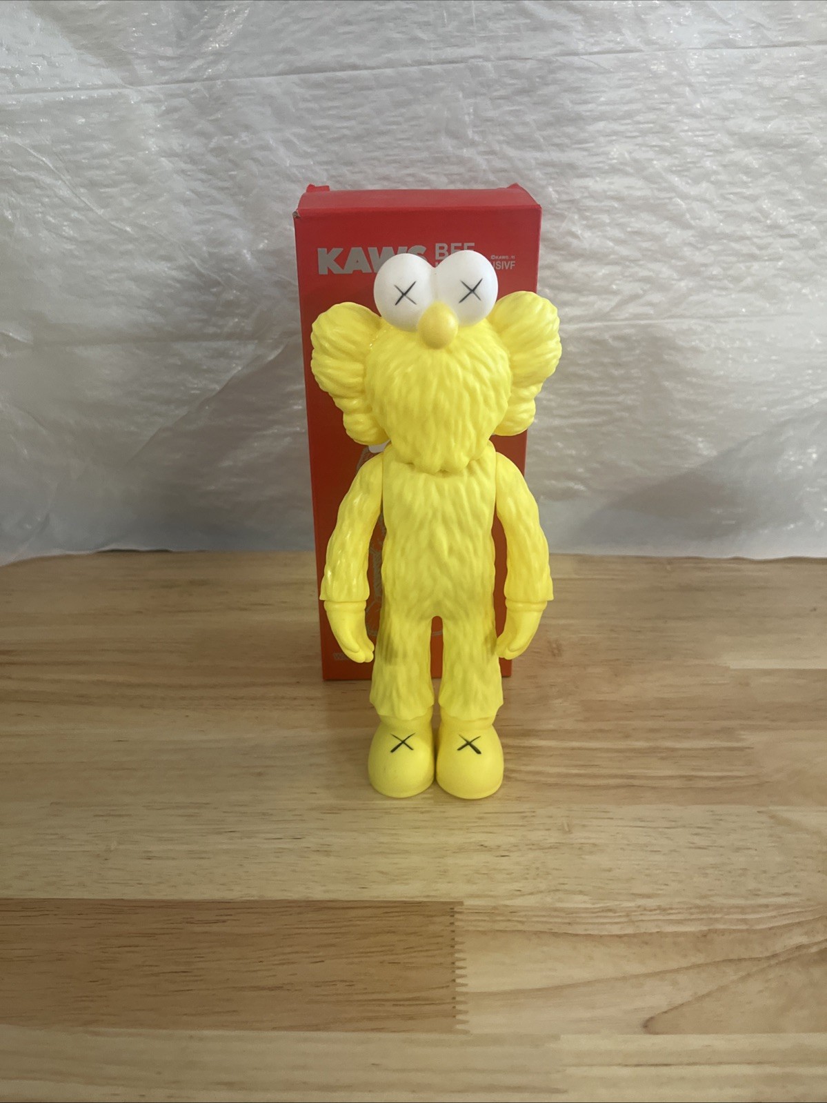 Beotto 8&Prime; Kaws BFF MoMa Exclusive Yellow Toy Creature Figure Doll