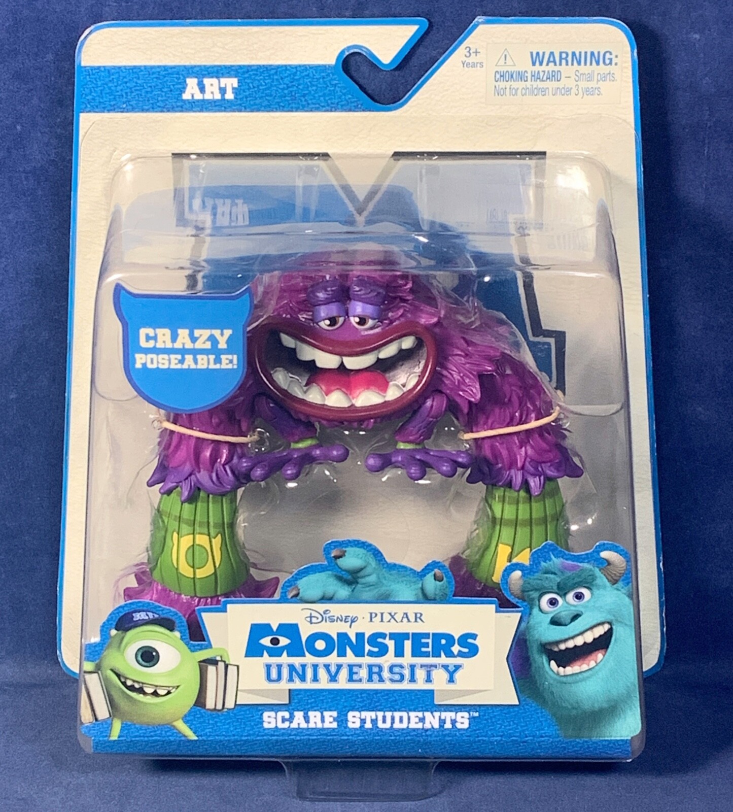 ART – Crazy Posable Action Figure SCARE STUDENTS Monsters University Inc PIXAR