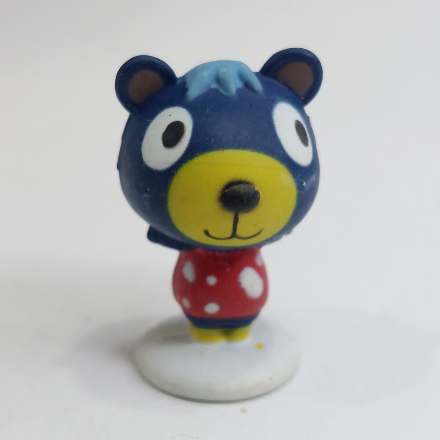 2001 Animal Crossing Playset 1&Prime; Poncho Bear Mini Figure