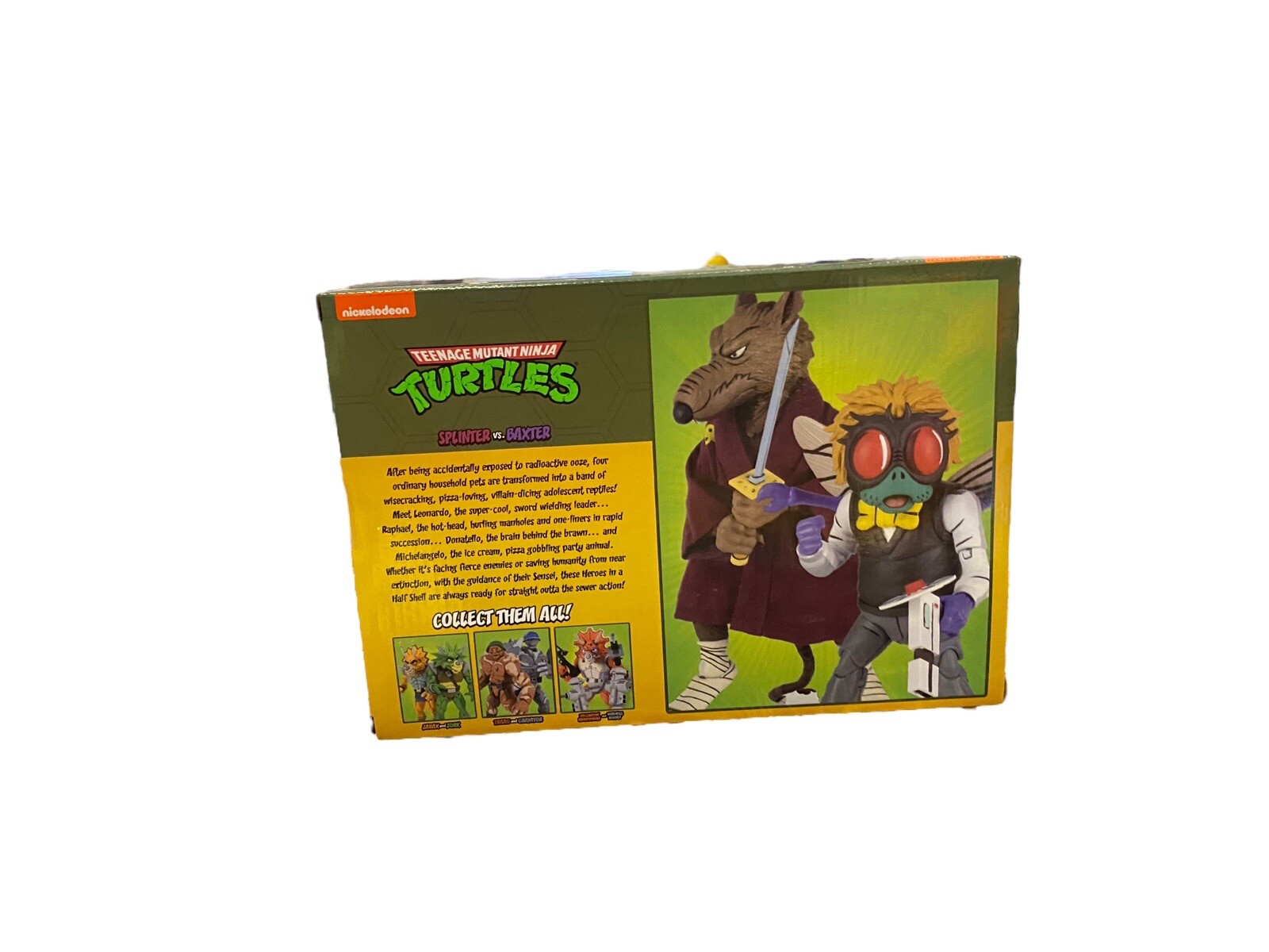 NECA TMNT Splinter vs Baxter Action Figure Ninja Turtles
