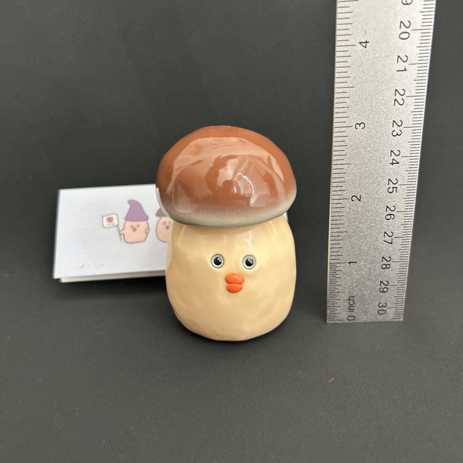 Mushroom Mushroom モゴモゴ Sofubi Figure by Taiwanese Artist su.felting_ Soft Vinyl