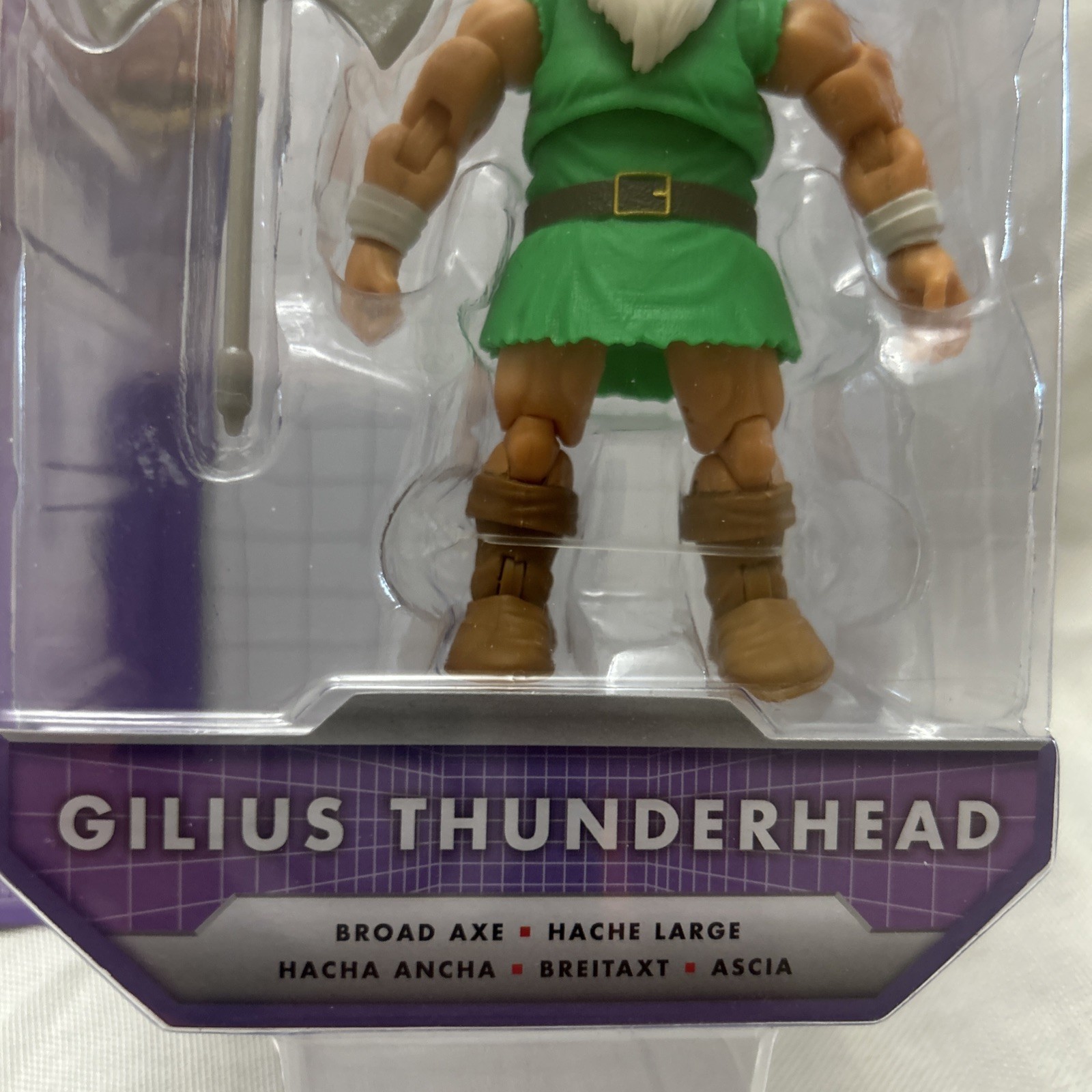 JAKKS GOLDEN AXE GILIUS THUNDERHEAD 4&Prime; TOY VINYL ACTION FIGURE 2025 NIB