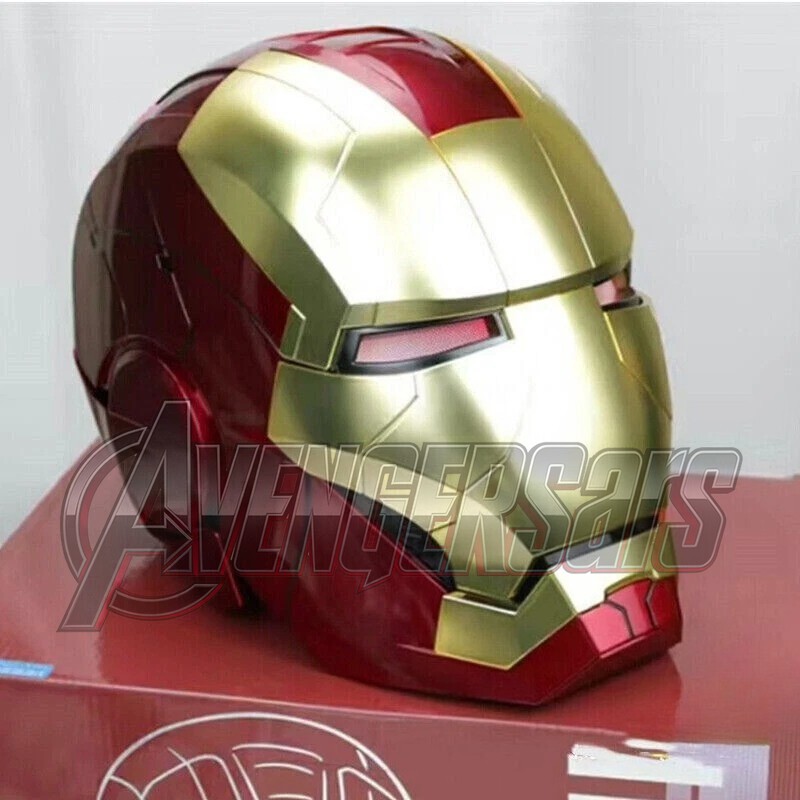 Autoking 1:1 MK5 Action Iron-man Mask Helmet Voice Control Remote Matte Gold