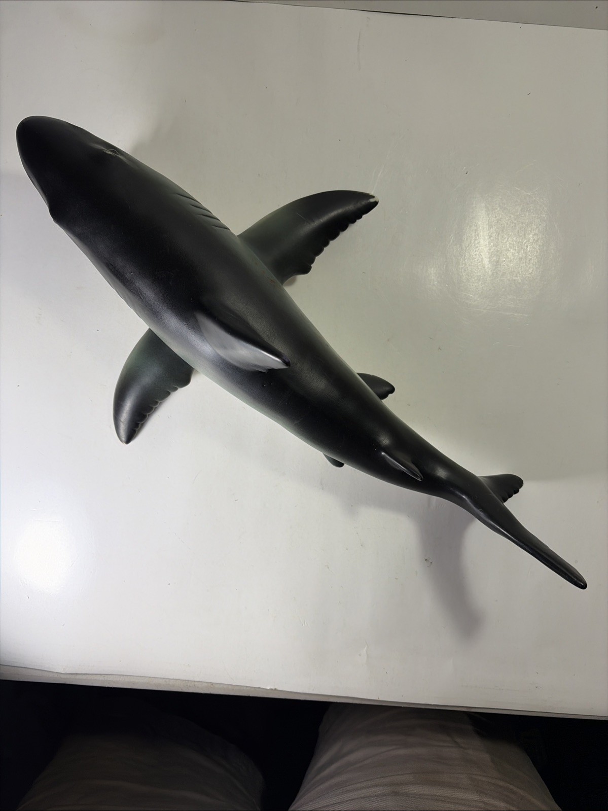 Vtg Toys R Us Maidenhead 17&Prime; Giant Great White Rubber Shark 2011 Discontinued