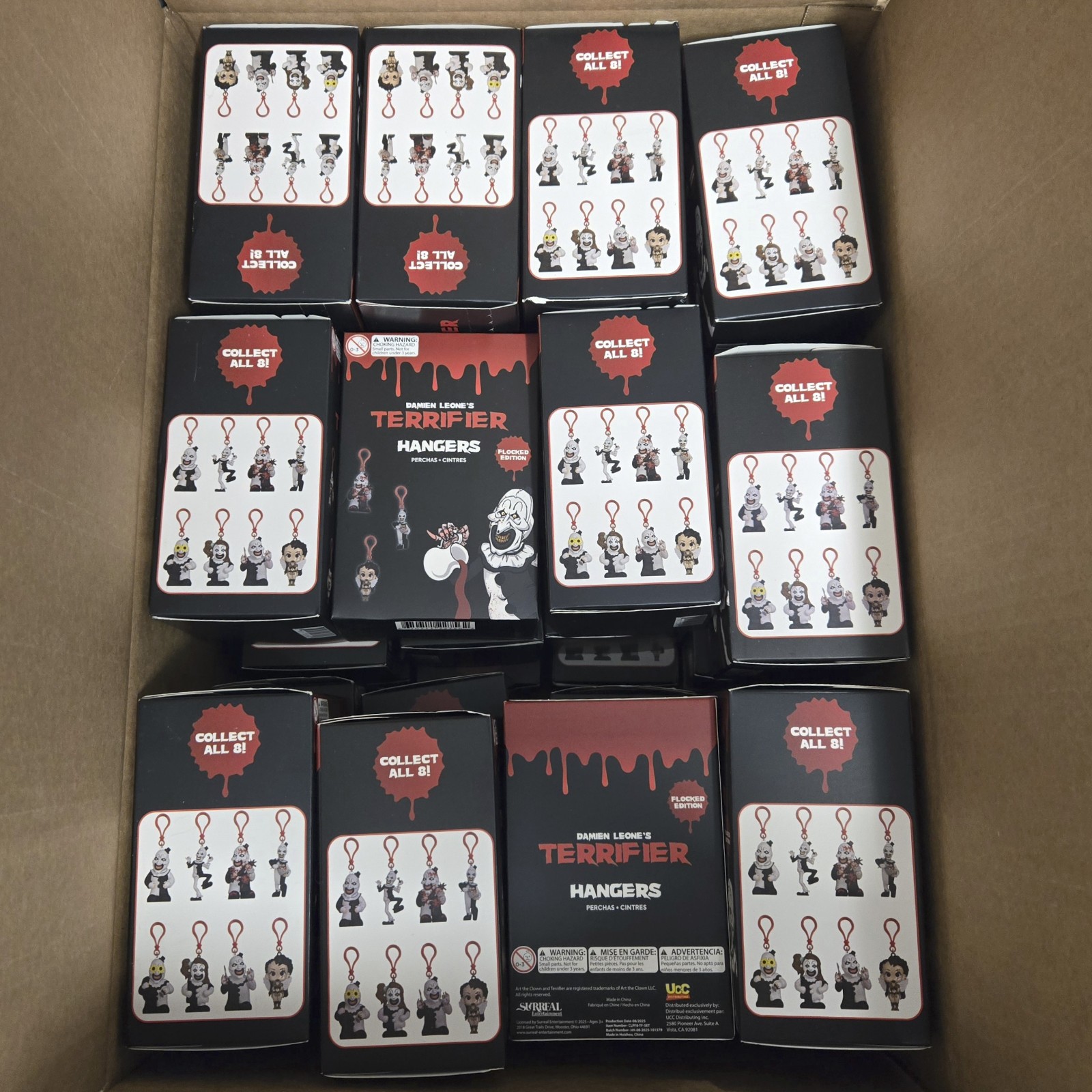 Damien Leone&rsquo;s Terrifier Flocked Hangers – Lot of 36 Blind Boxes