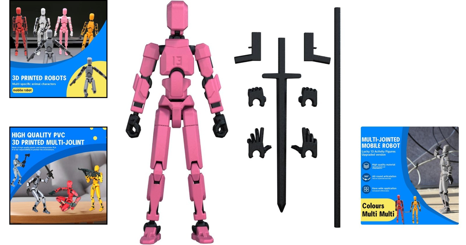 Customizable 6-Inch 3D Printed Titan 13 Action Figure – Fully Movable & Unique