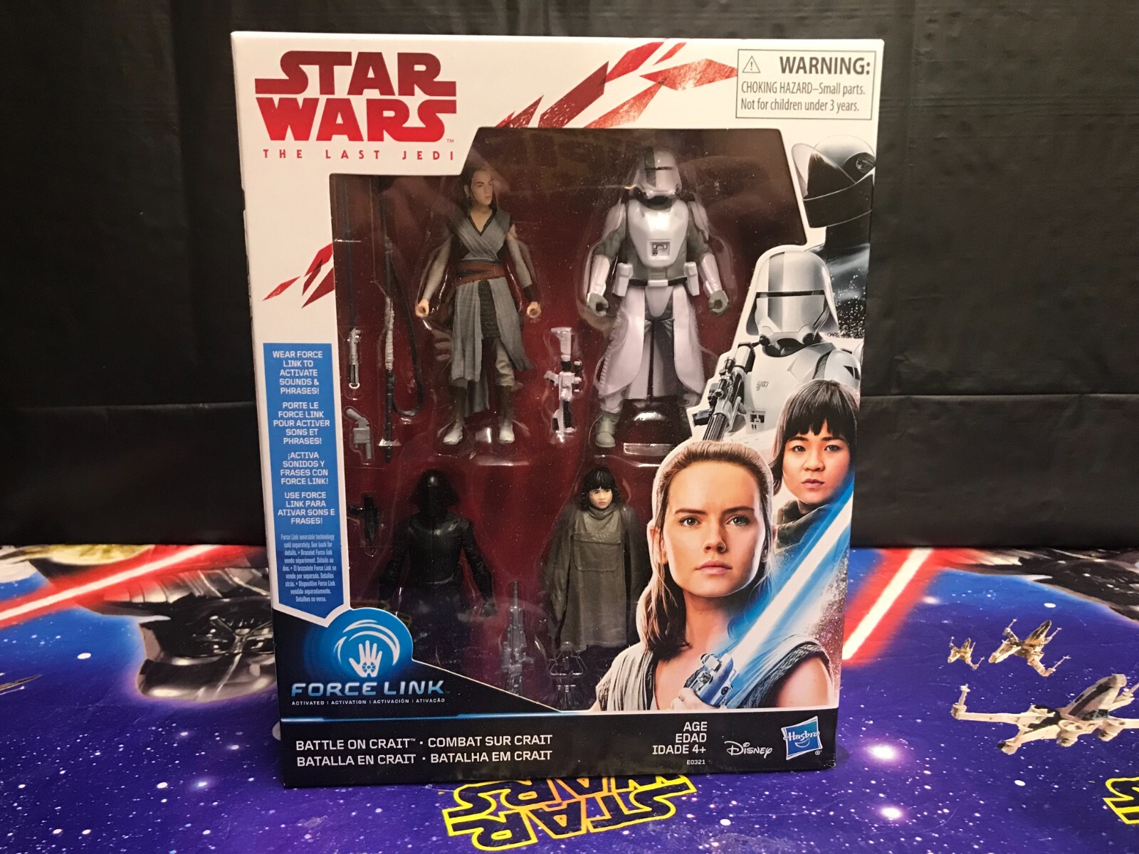 STAR WARS -Hasbro Force Link Battle on Crait 4-Pack 3.75-inch Action Figure NEW!