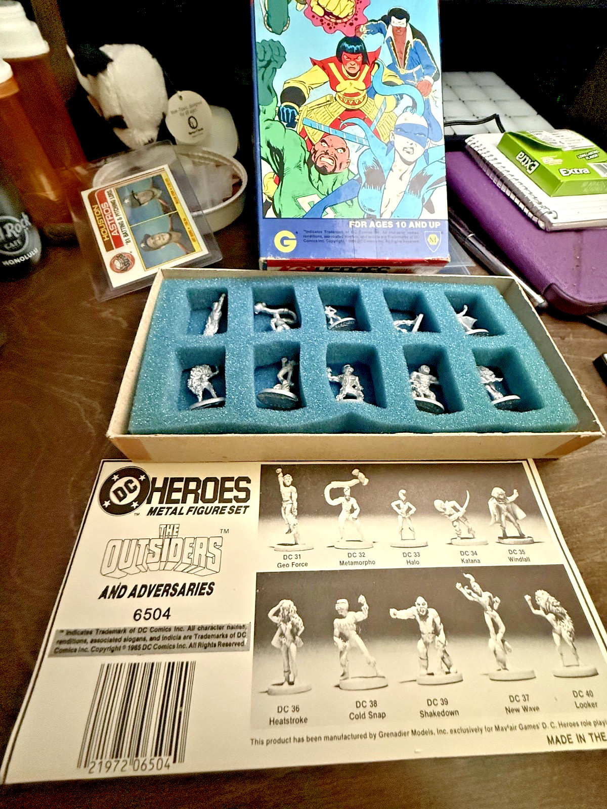 1987 OUTSIDERS Set 6504 Grenadier DC Universe Engraved Master Molds New