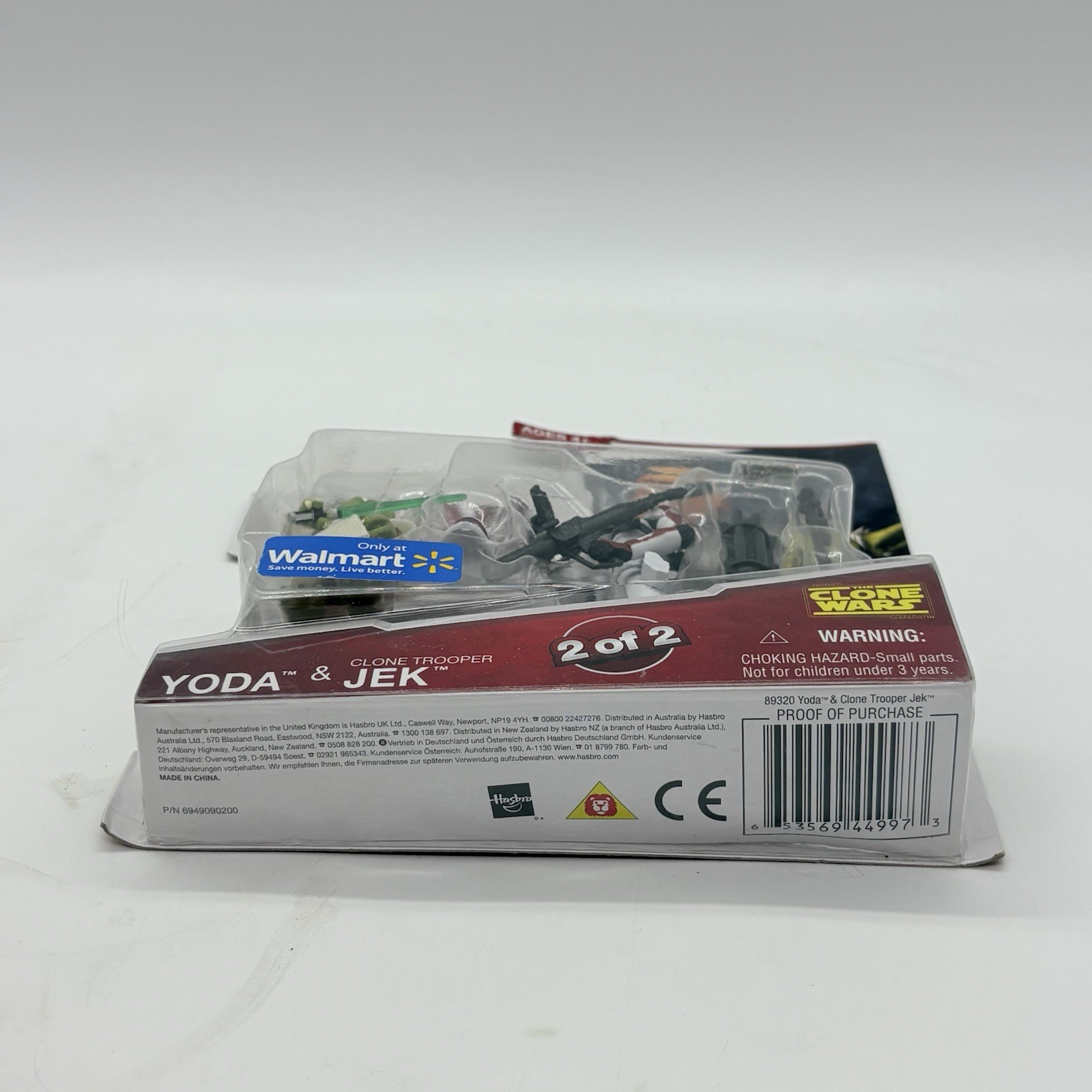 Star Wars Clone Wars Yoda & Clone Trooper Jek Action Figure 2-pk Walmart 2009