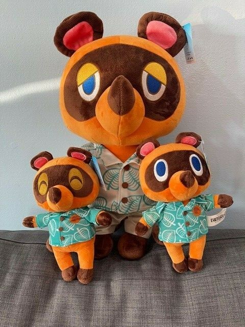 Animal Crossing New Horizons Tom Nook, Timmy, Tommy Plush Toy Stuffed Doll Gifts
