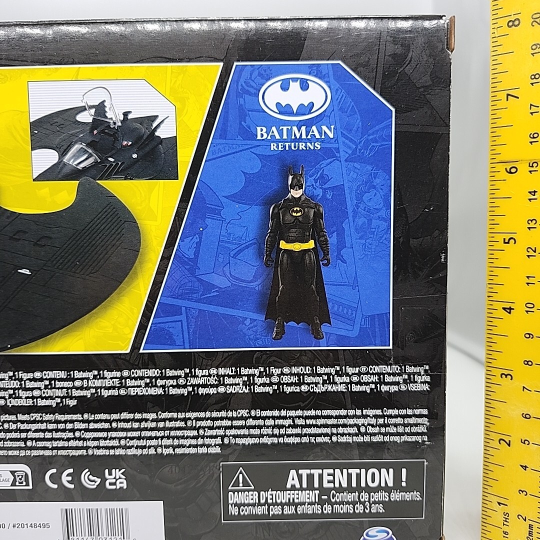 Spin Master DC Batman Returns 4&Prime; Figure & Batwing 85 Years Multiverse Keaton