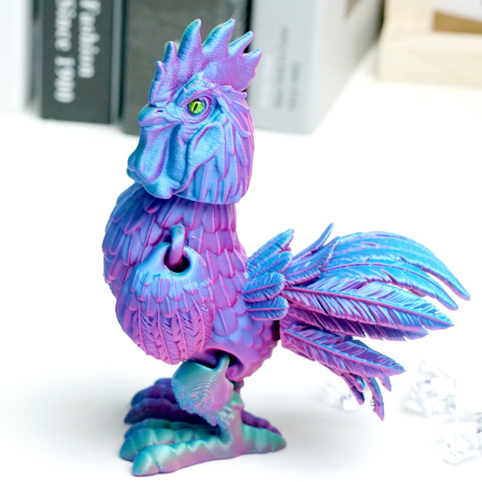 3D Printed Rooster Model,Articulated Animals figure,Fidget Toys Home Decor