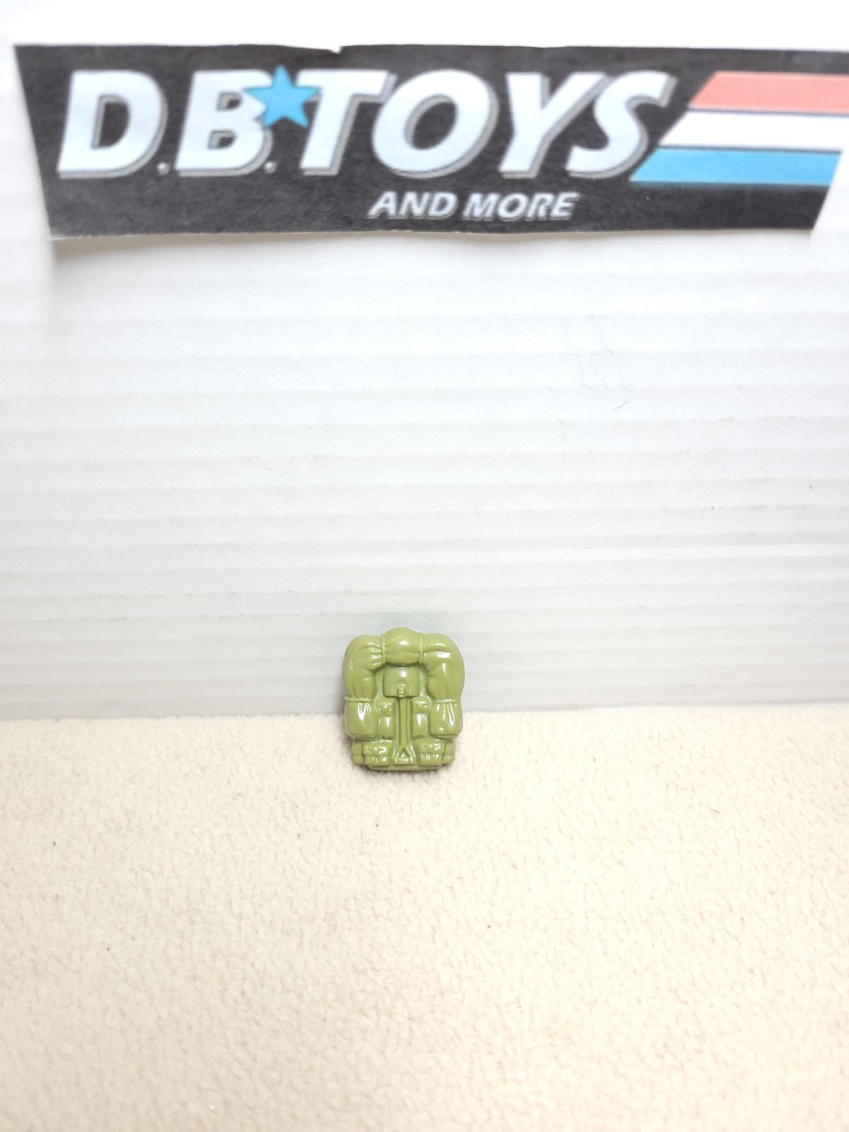 Vintage GI Joe Steel Brigade Light Green Backpack Accessory Part ARAH 1987-MINTY