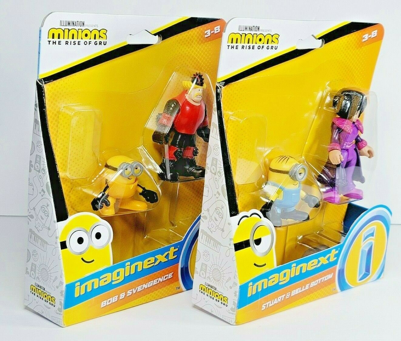 Imaginext Minions The Rise of GRU Figure Stuart & Belle Bottom, Bob & Svengence