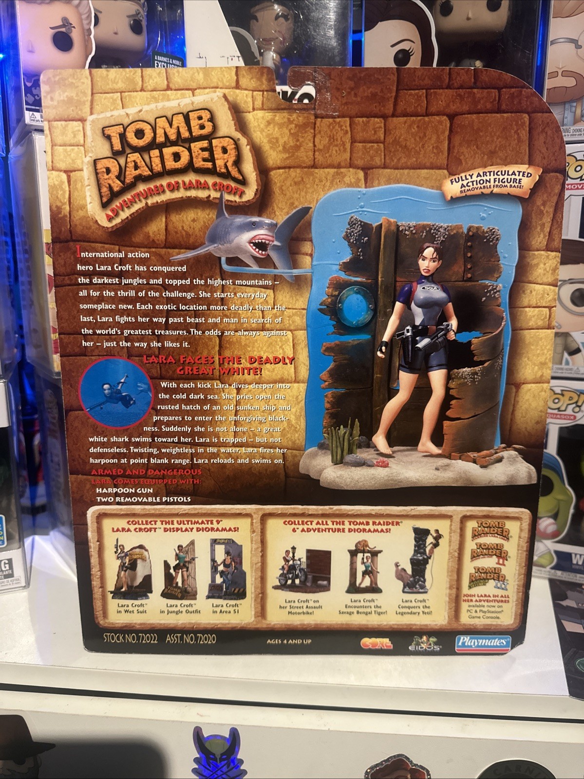 Tomb Raider Lara Croft Deep Sea Action Figure Playmates Toys New Sealed 1999