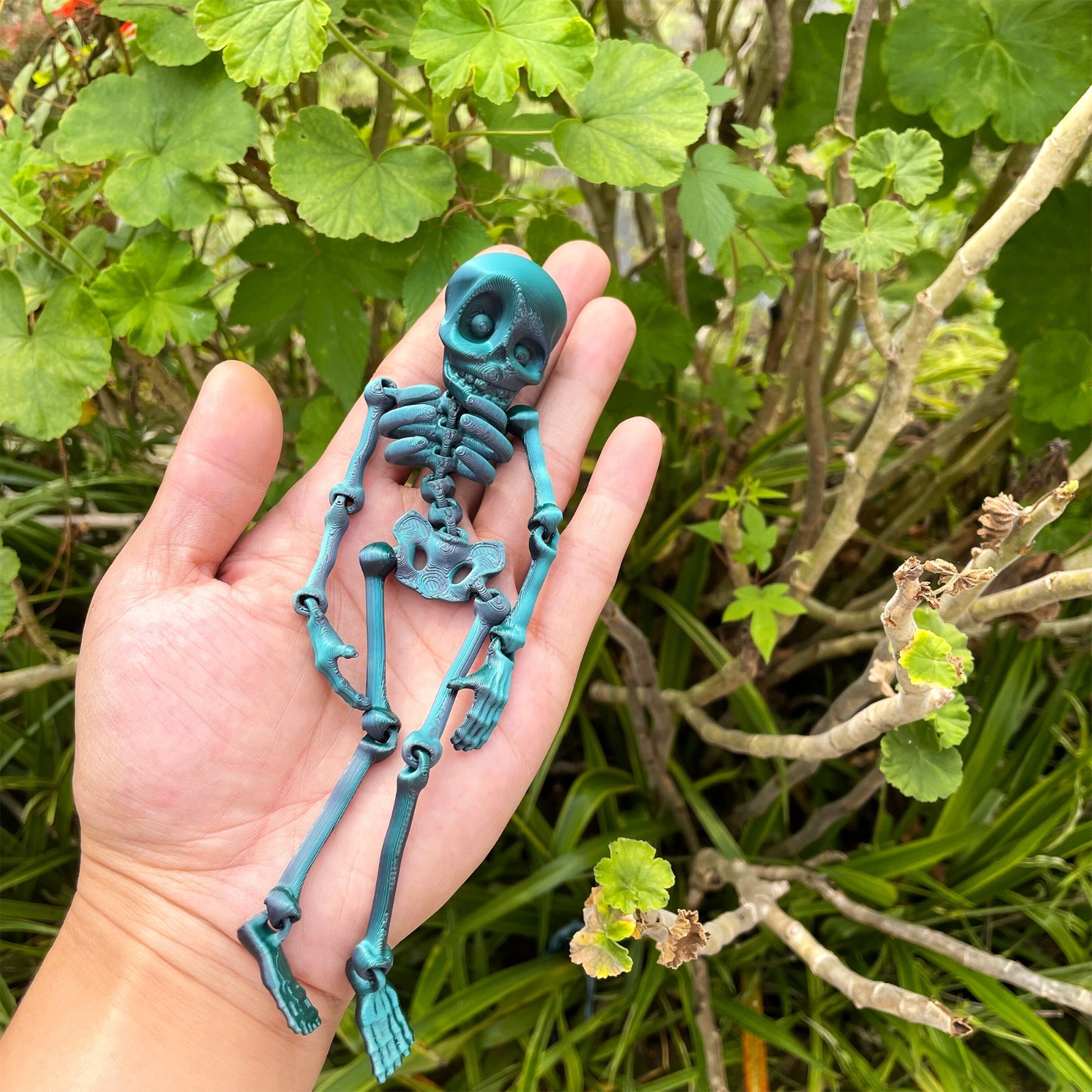 2PCS 3D Printed Skeleton Man Model,Articulated Animals figure,Toys Home Decor
