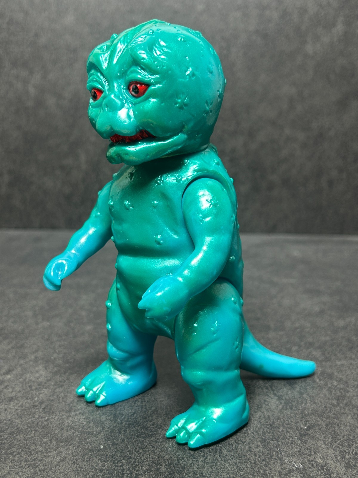 Marusan Minilla Metallic Sofubi 6.6&Prime; Soft Vinyl Figure Godzilla w/ Header & Bag