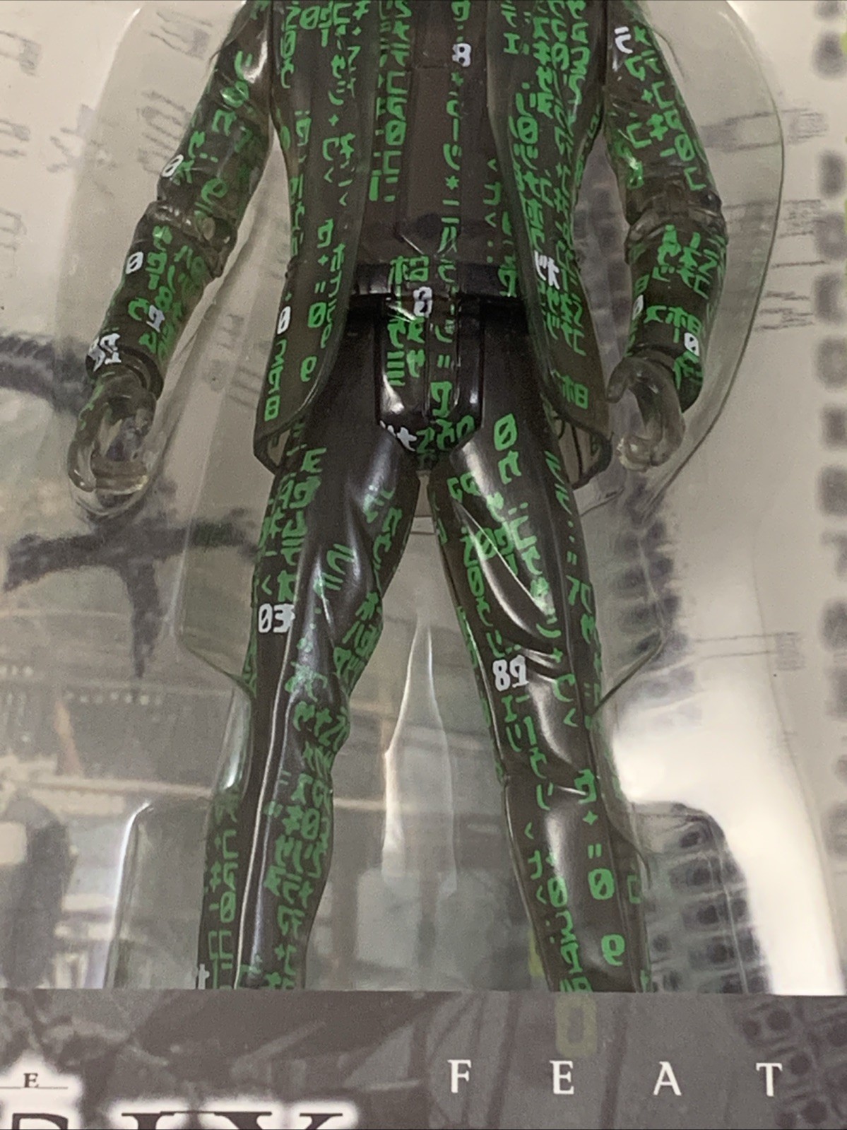 THE MATRIX AGENT SMITH Clear Action Figure WB Toy Vintage 1999 NEW SEALED