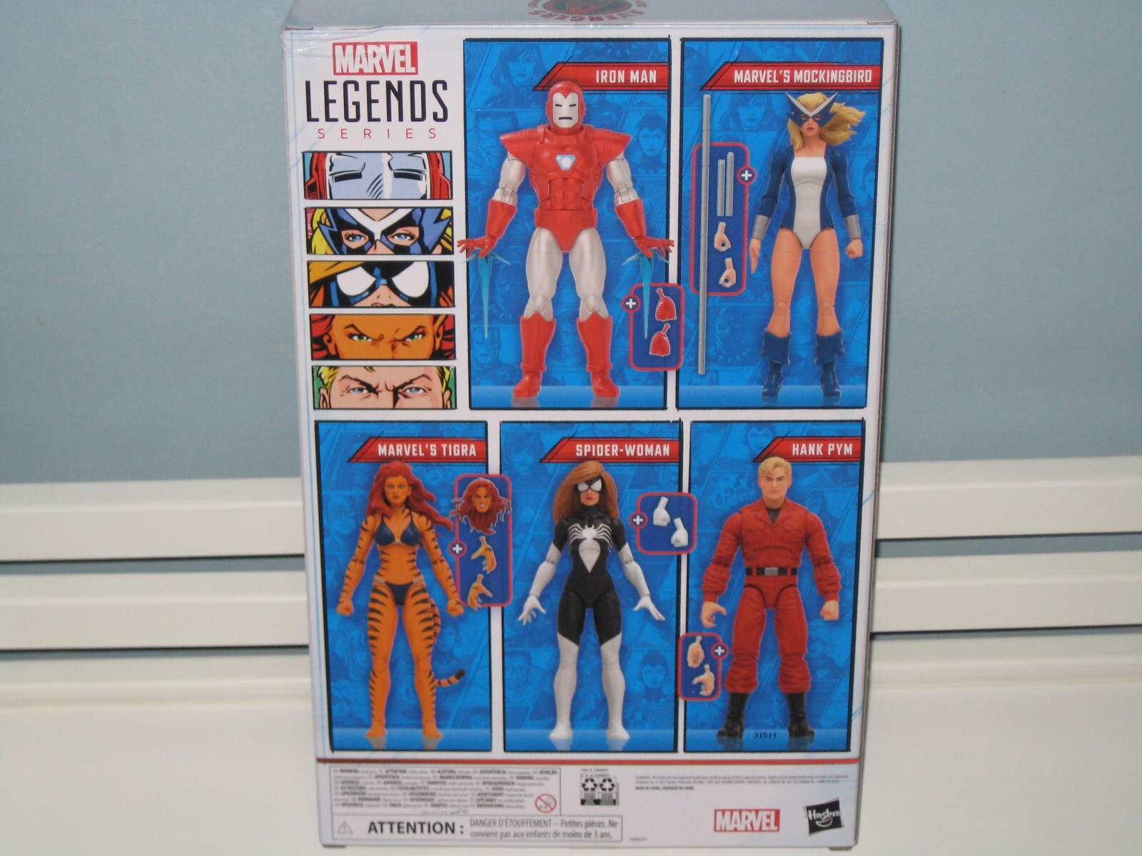 MARVEL LEGENDS 60 YEARS : 6&Prime; 5 PACK WEST COAST AVENGERS – TIGRA/ MOCKINGBIRD