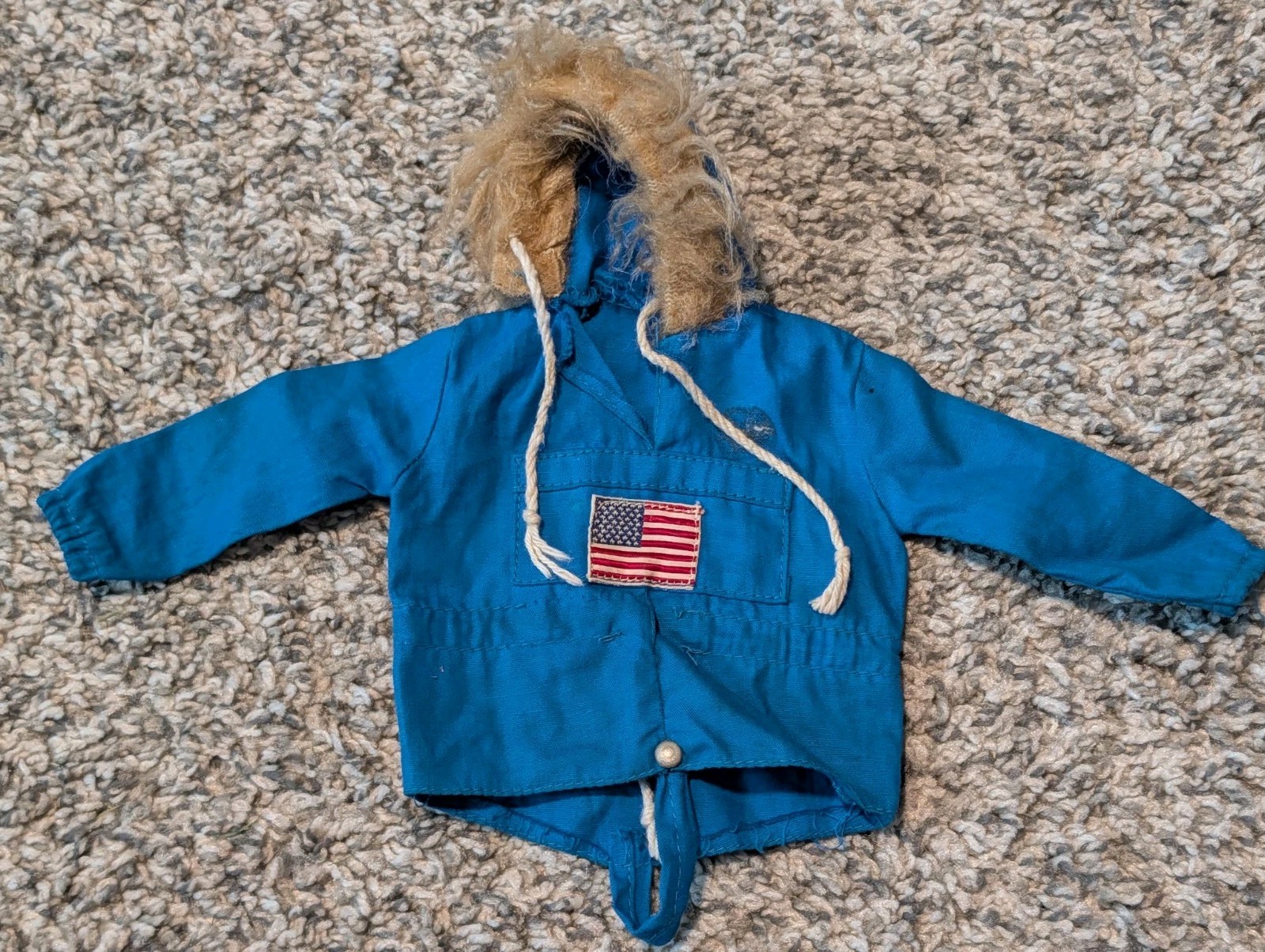 1964 GI JOE HASBRO Fight For Survival HTF BLUE Parka USA Vintage For 12&Prime; Doll
