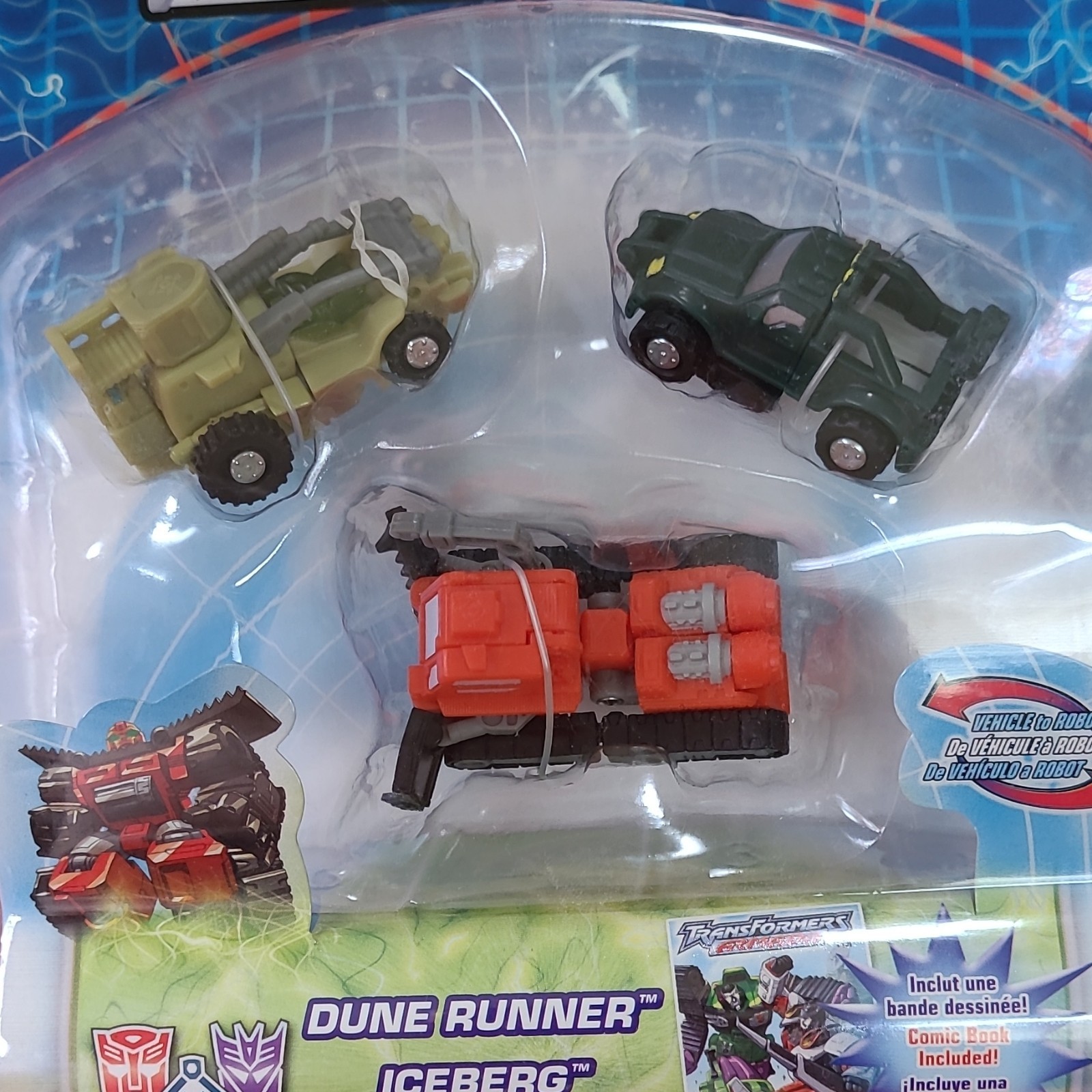 Hasbro Transformers Armada Dune Runner Iceberg Ransack Figures Comic Book
