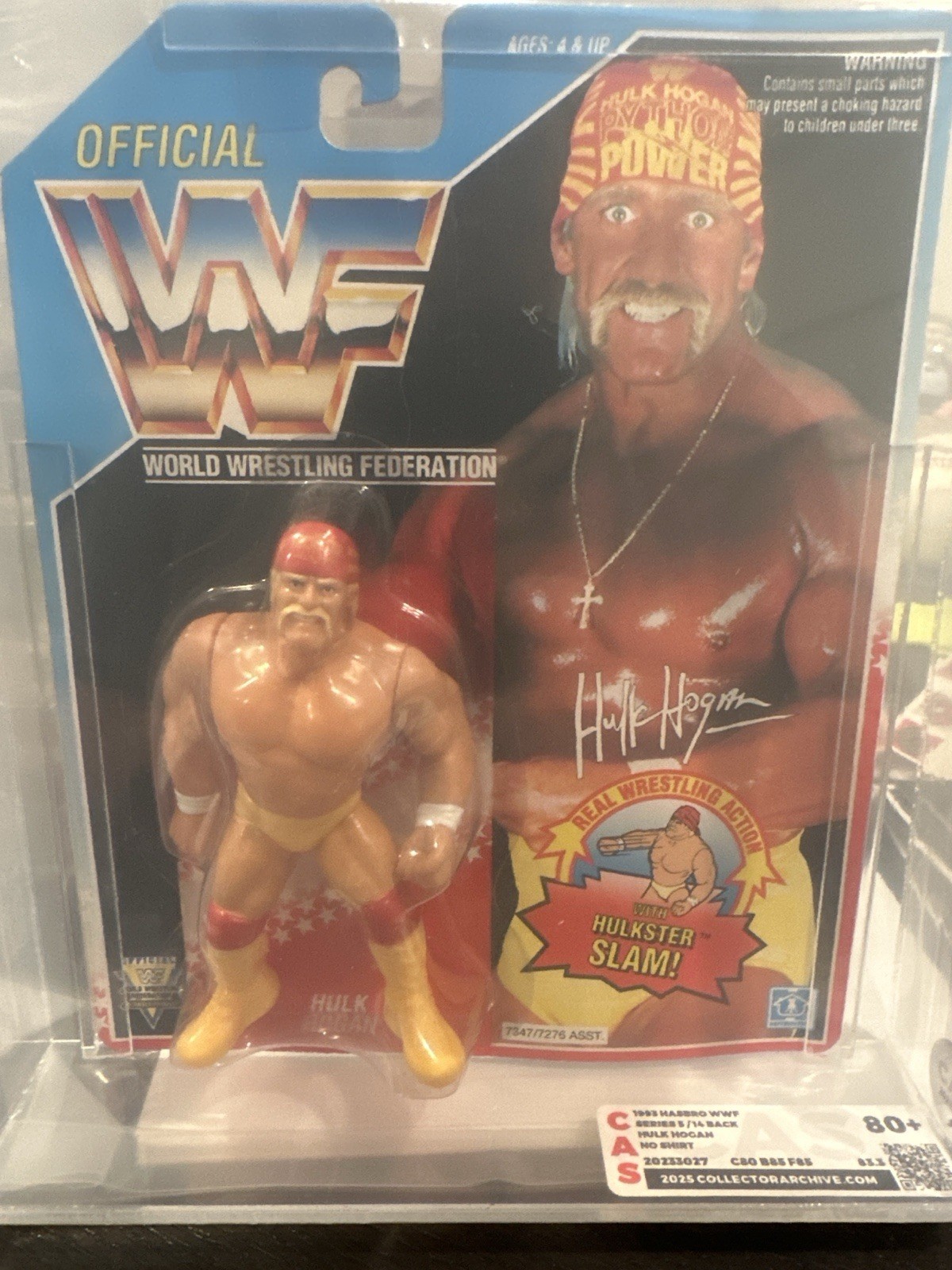 1993 Hasbro WWF Hulk Hogan Series 5 MOC CAS 80+ (83.3) With SOA Certificate NWO
