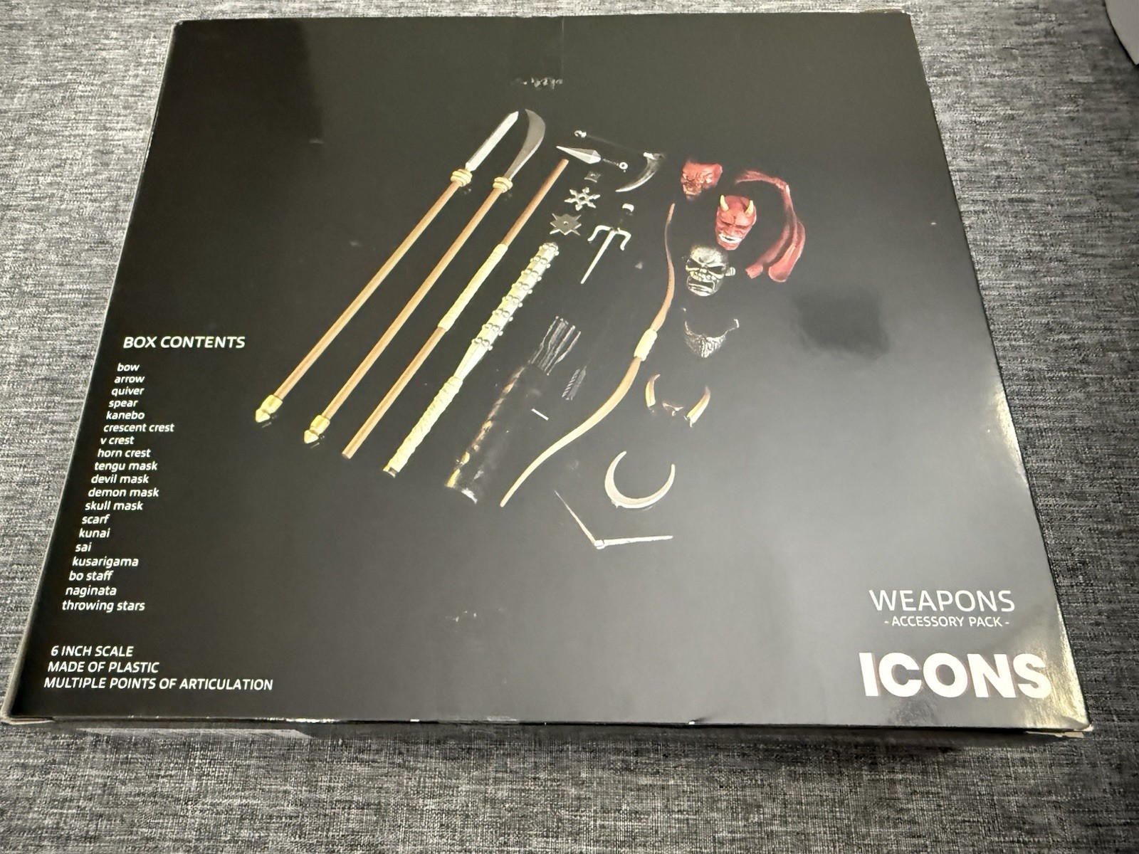Fwoosh Articulated Icons Feudal Series Weapons Accessory Pack (Gold) NEW [AI03]