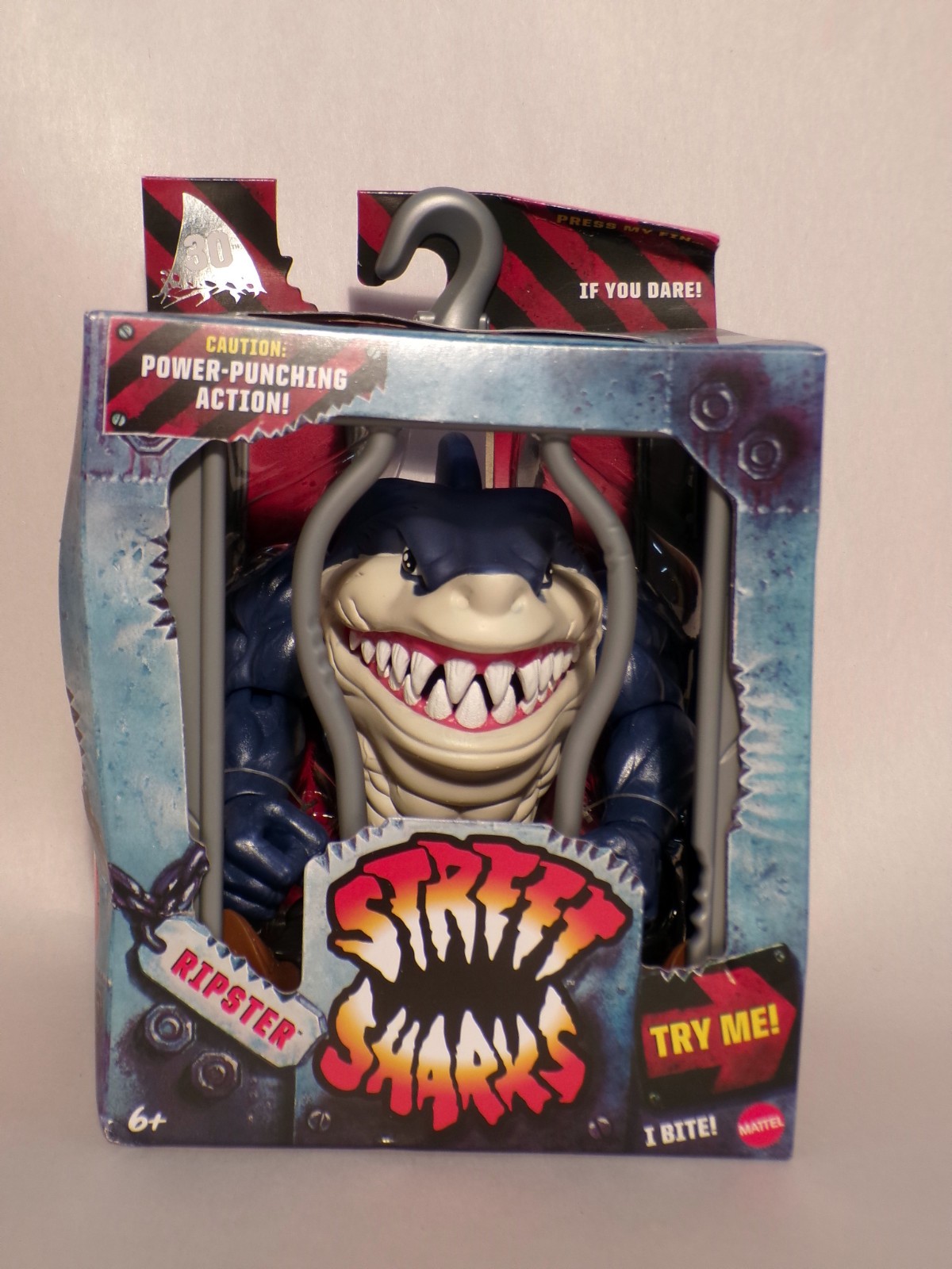 *New DAMAGED BOX* 2024 Street Sharks RIPSTER 6&Prime; Action Figure 30th Anniversary