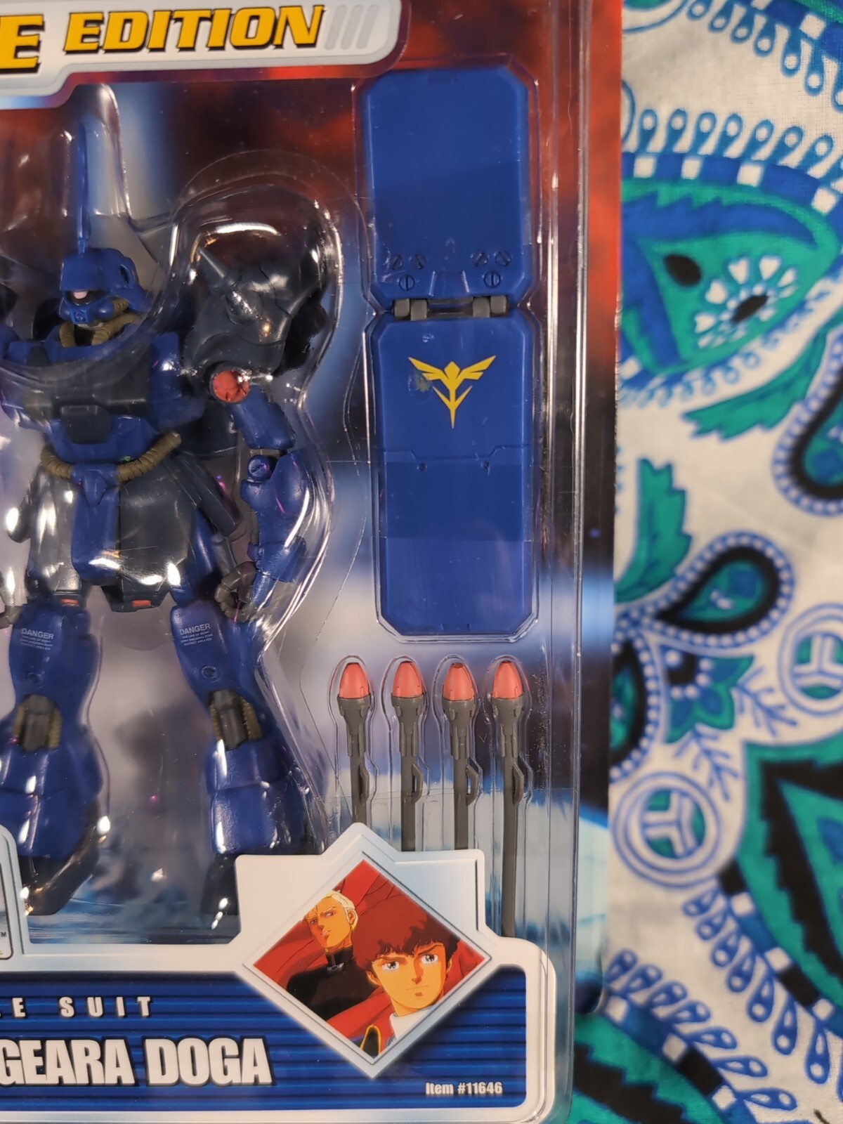 MOBILE SUIT GUNDAM CHAR&rsquo;S COUNTER ATTACK AMS-119 GEARA DOGA BLUE 2001 BANDAI New