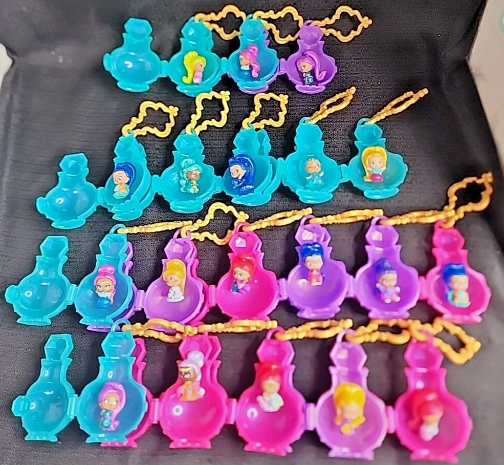 Nickelodeons Shimmer & Shine Teenie Genie Surprise Bottle Lot Of 19 (T73)