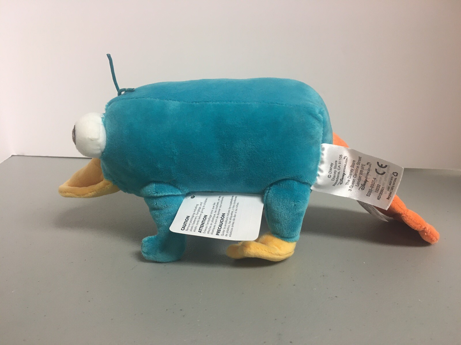 Disney 10” Perry Mini Bean Bag Plush – Phineas and Ferb – NEW with Original Tags
