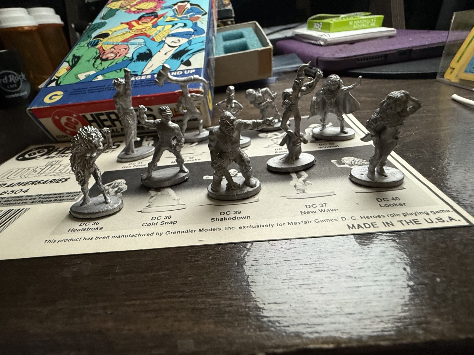 1987 OUTSIDERS Set 6504 Grenadier DC Universe Engraved Master Molds New