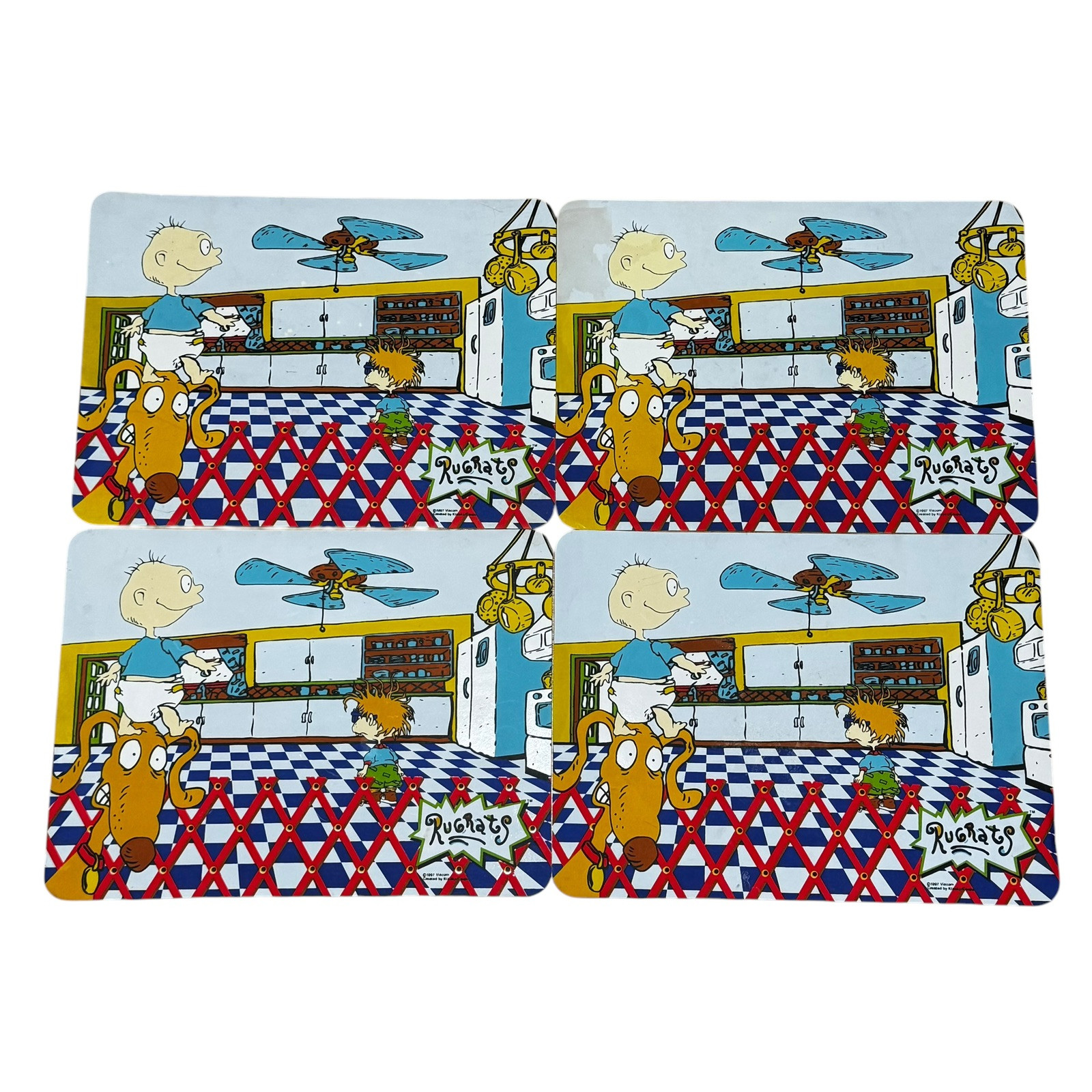 Vintage 1997 Viacom Nickelodeon Rugrats Placemats Set of 4