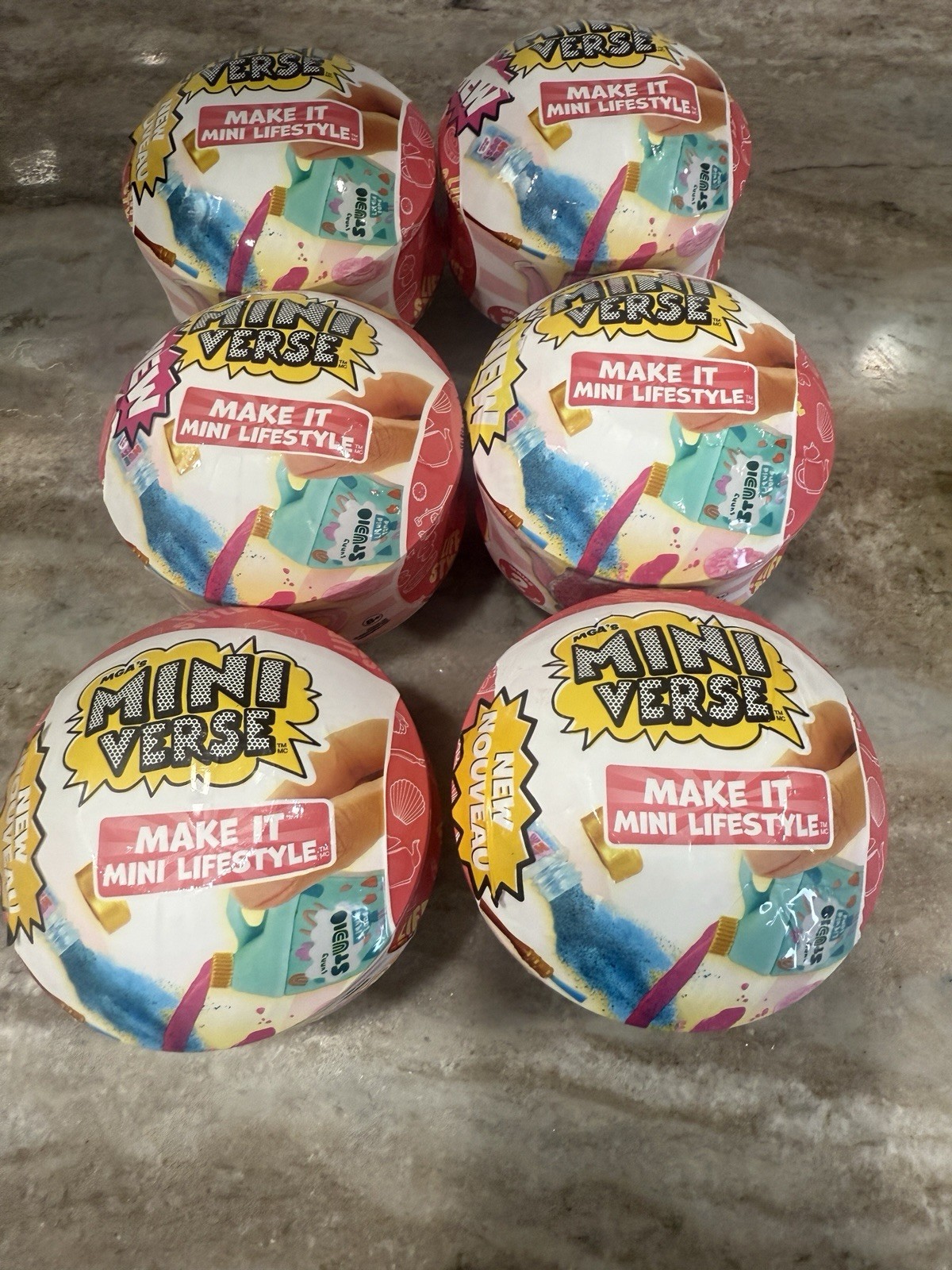 Lot Of 6 MGA Mini Verse – Make It Mini Lifestyle – Home – Series 2 Brand NEW