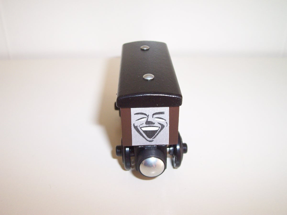 Thomas Wooden Train Custom Black Top Troublesome Brakevan Van Truck