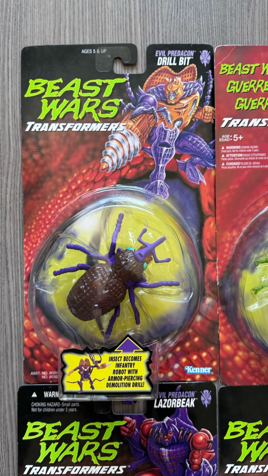 Kenner Transformers Beast Wars Action Figure Collection Boxed Lazorbeak Snarl