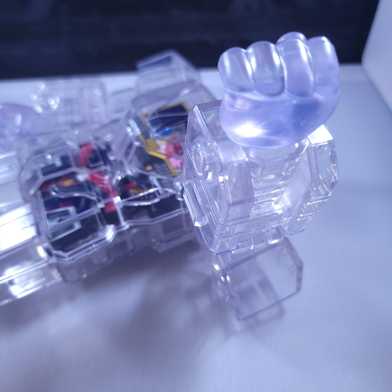 Super7 Cyborg Mighty Morphin Power Rangers Megazord Clear Figure – No Box