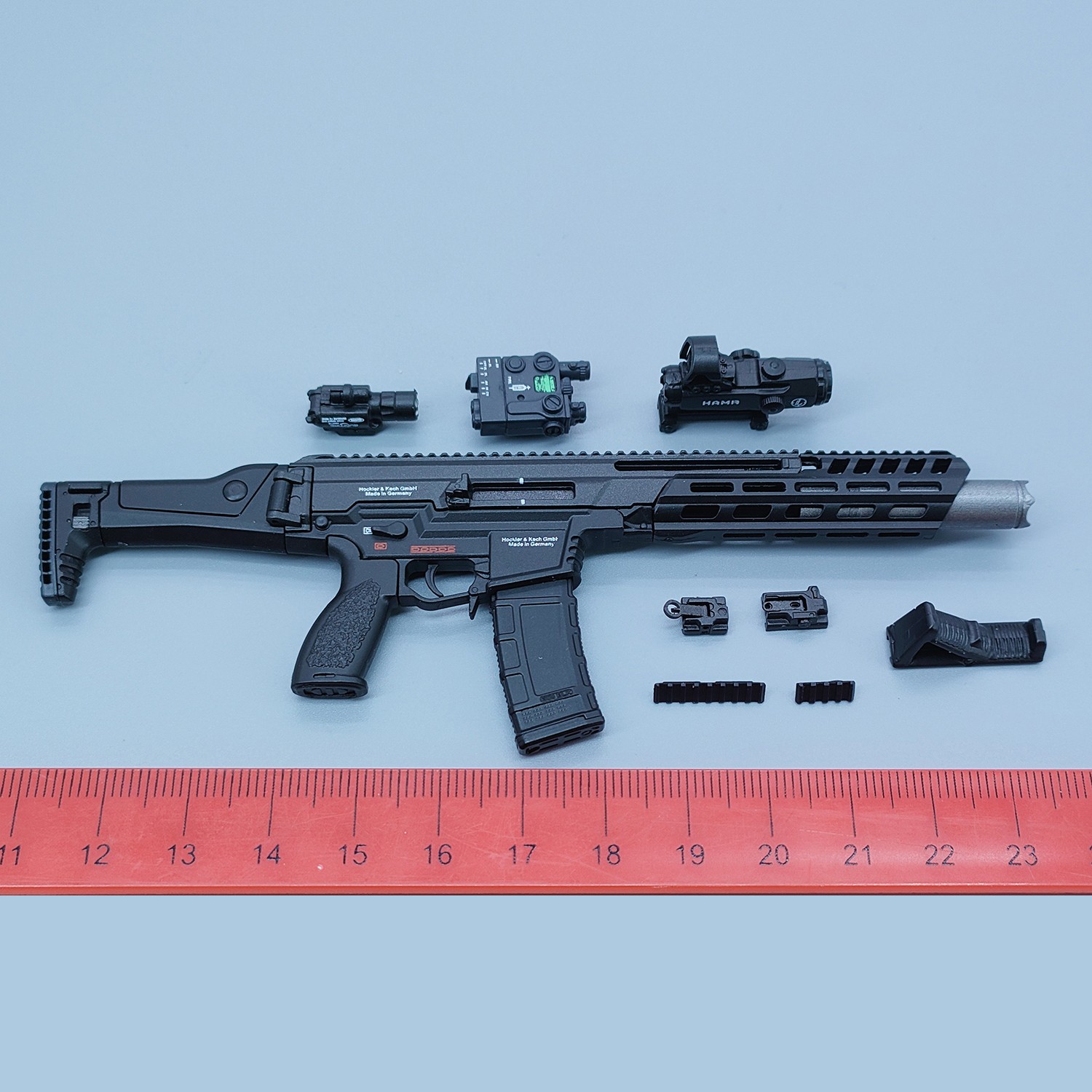 EASY&SIMPLE ES GA1010S 1/6 Scale SAS BRAVO 0-7 Ghost Action Figure HK433 Rifle