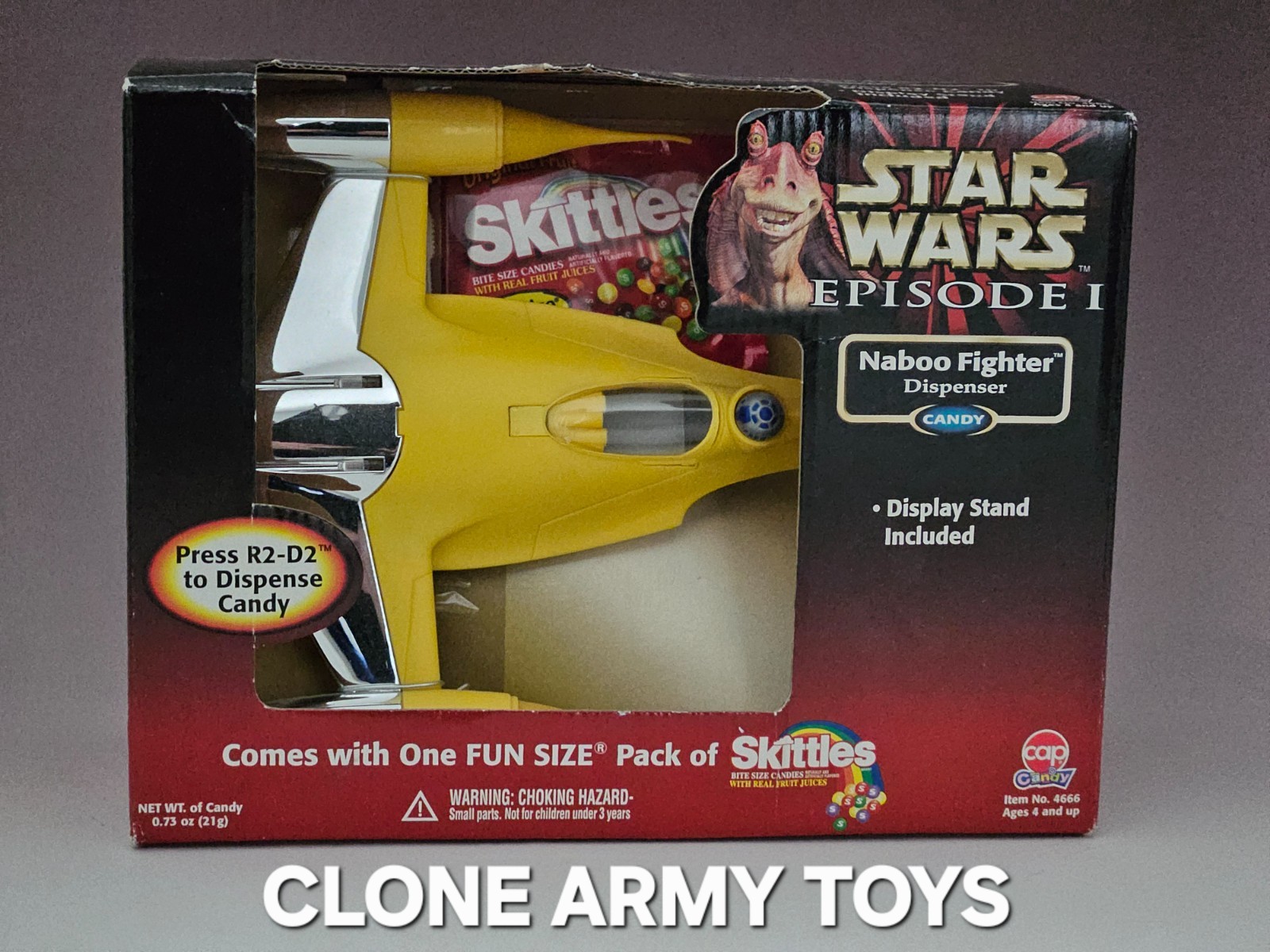 Star Wars Naboo Fighter Candy Dispenser Episode 1 Collection The Phantom Menace