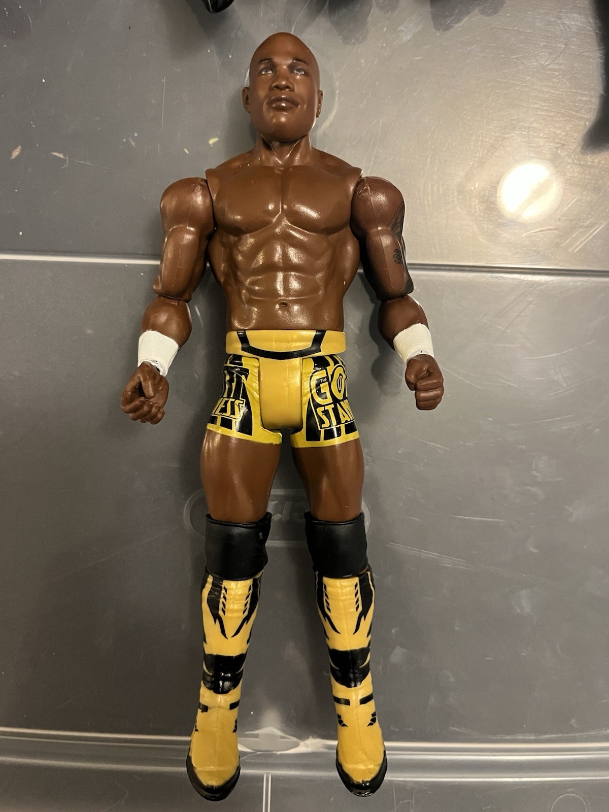 SHELTON BENJAMIN WWE Mattel Basic 134 CHASE Gold Wrestling Figure Wrestlemania