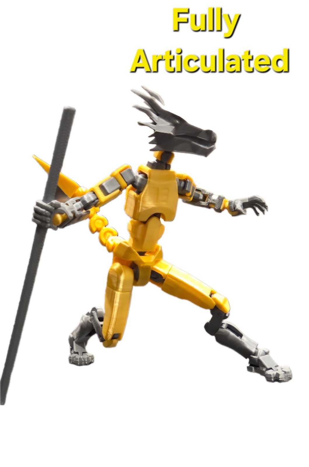 T13 Dummy13 Mechanical Moveable Action Figure 3D Printed, Kung-Fu Dragon