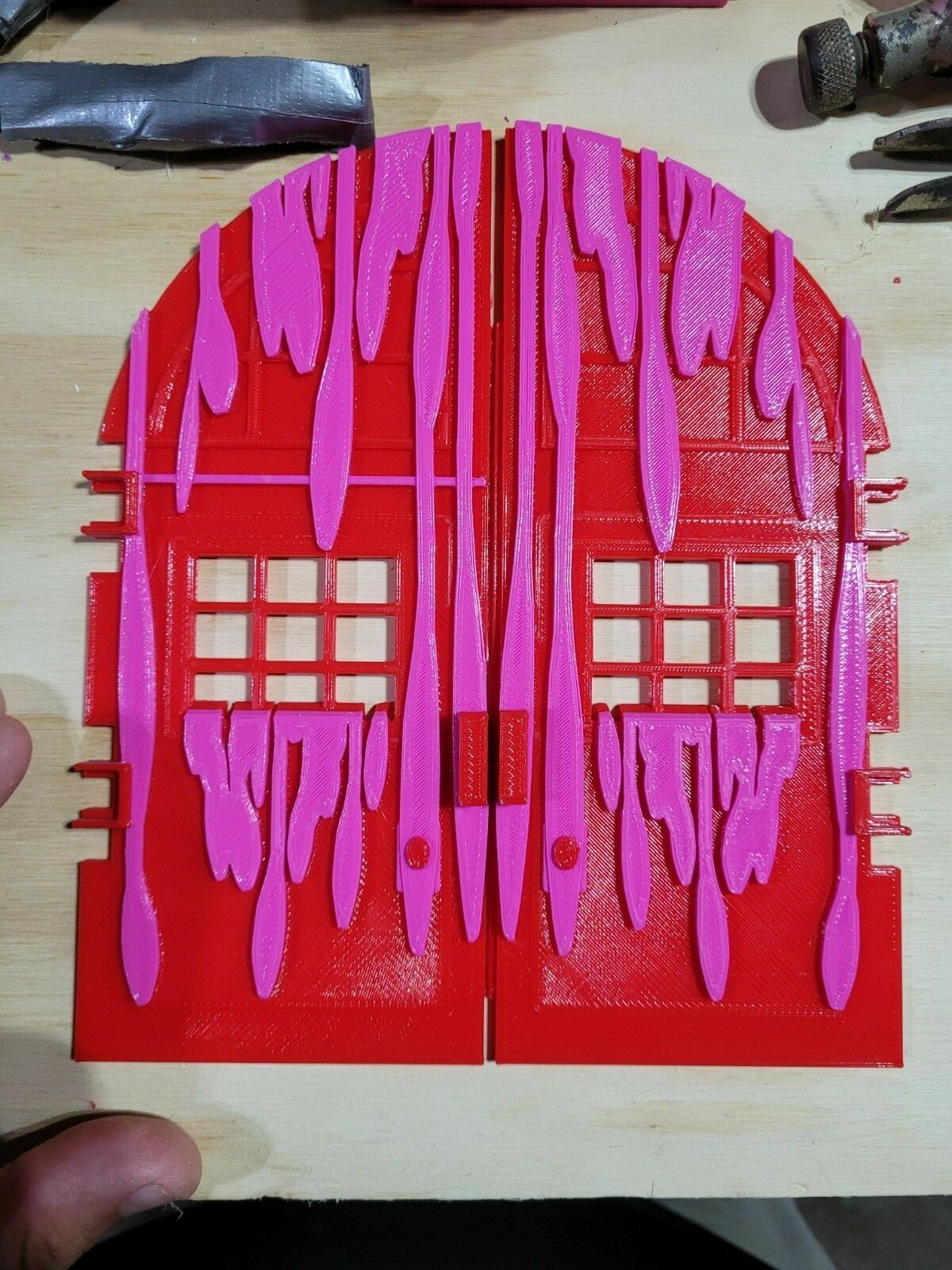 Replacement Firehouse Door Set for Kenner Ghostbusters Firehouse – 3D Custom Set