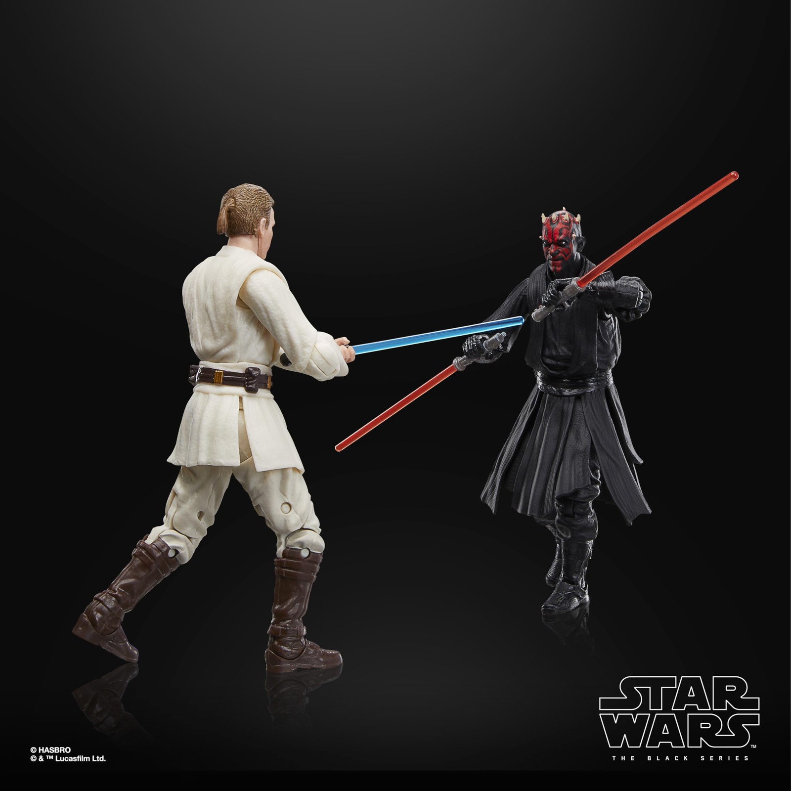 Star Wars Black Series Phantom Menace Action Figures with Lightsabers 6 Inch